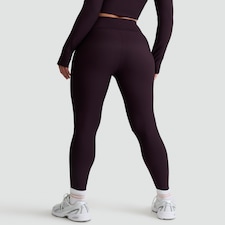 Rise by Zara McDermott Ribbed Elasticated Lounge Bottoms in Purple thumbnail 3