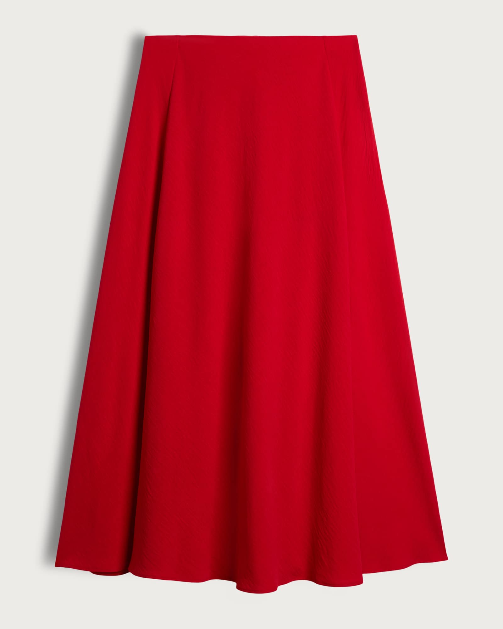 F&F Flowing A Line Midi Skirt in Red thumbnail 5