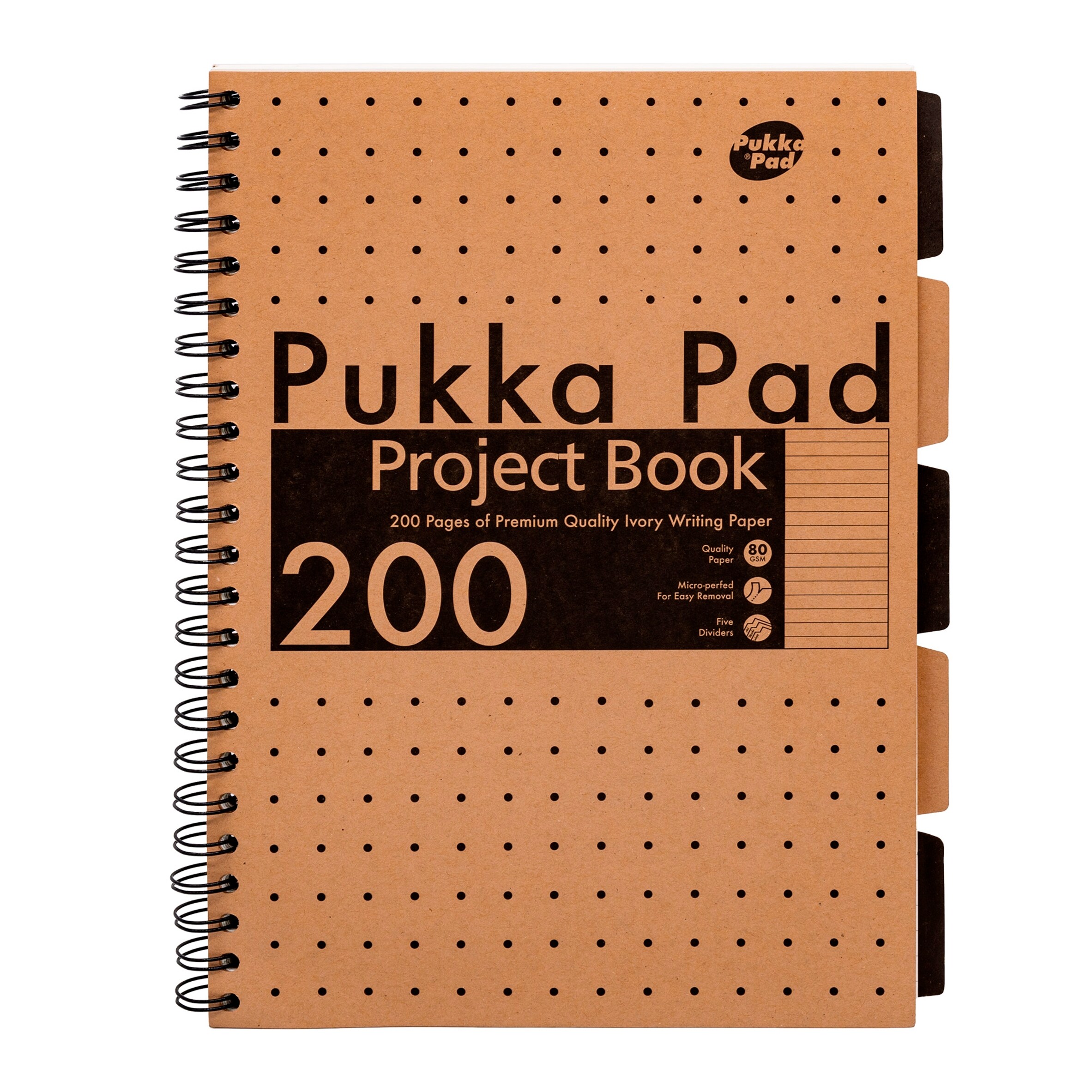Pukka A4 Project Book Recycled Kraft