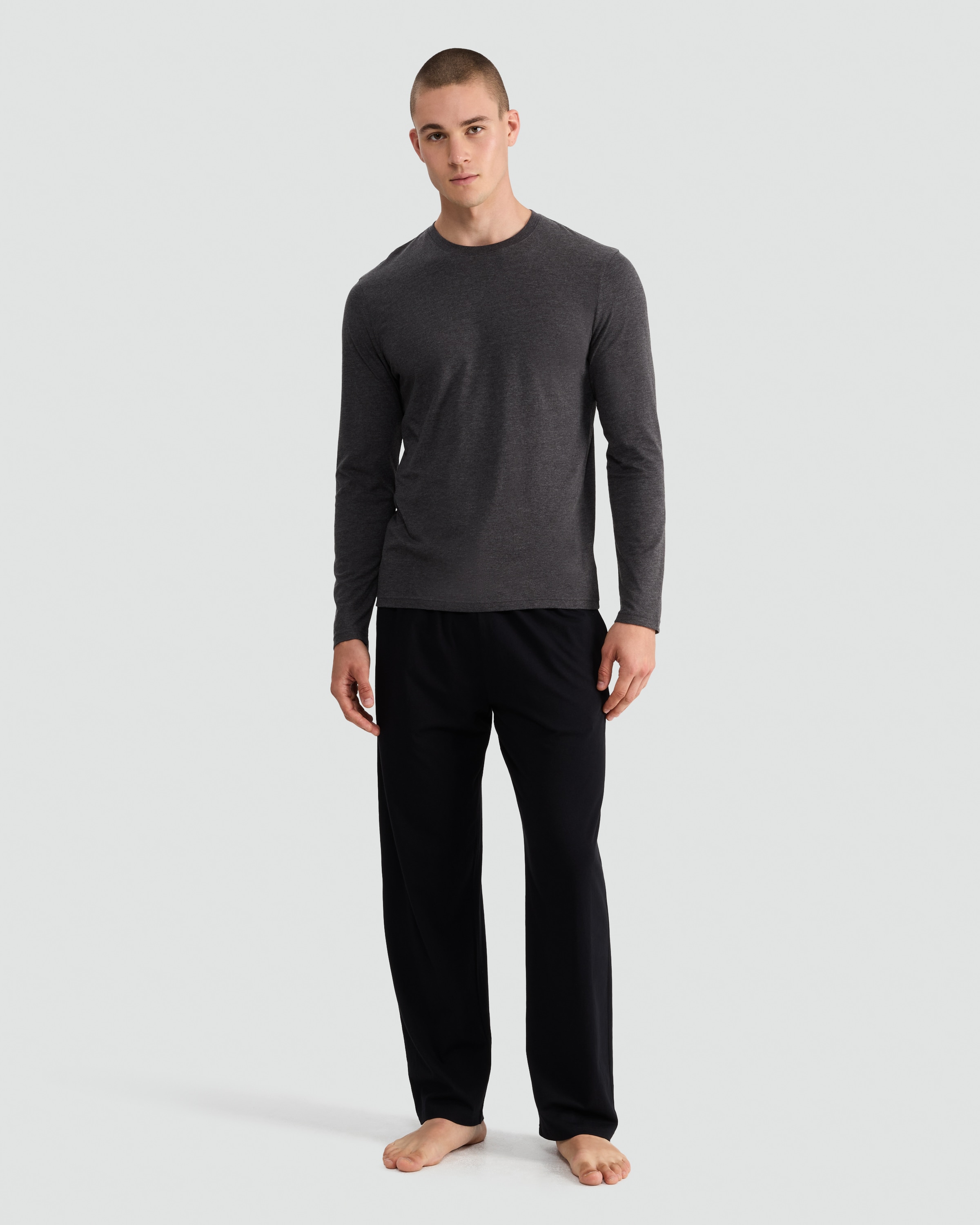 F&F Cotton Rich Pyjama Set in Grey