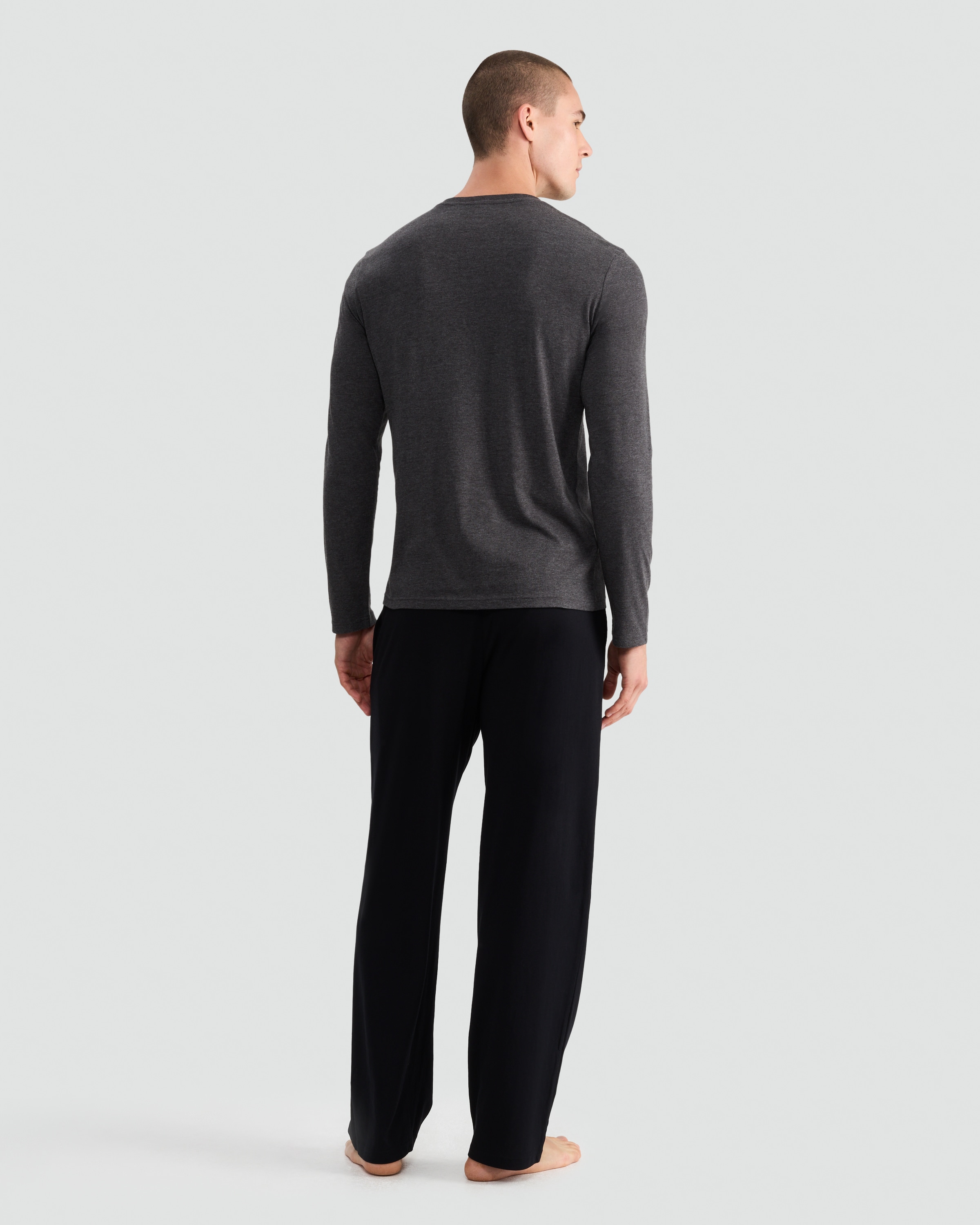 F&F Cotton Rich Pyjama Set in Grey thumbnail 3