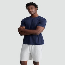 F&F Cotton Rich Top and Drawstring Shorts Pyjamas in Navy