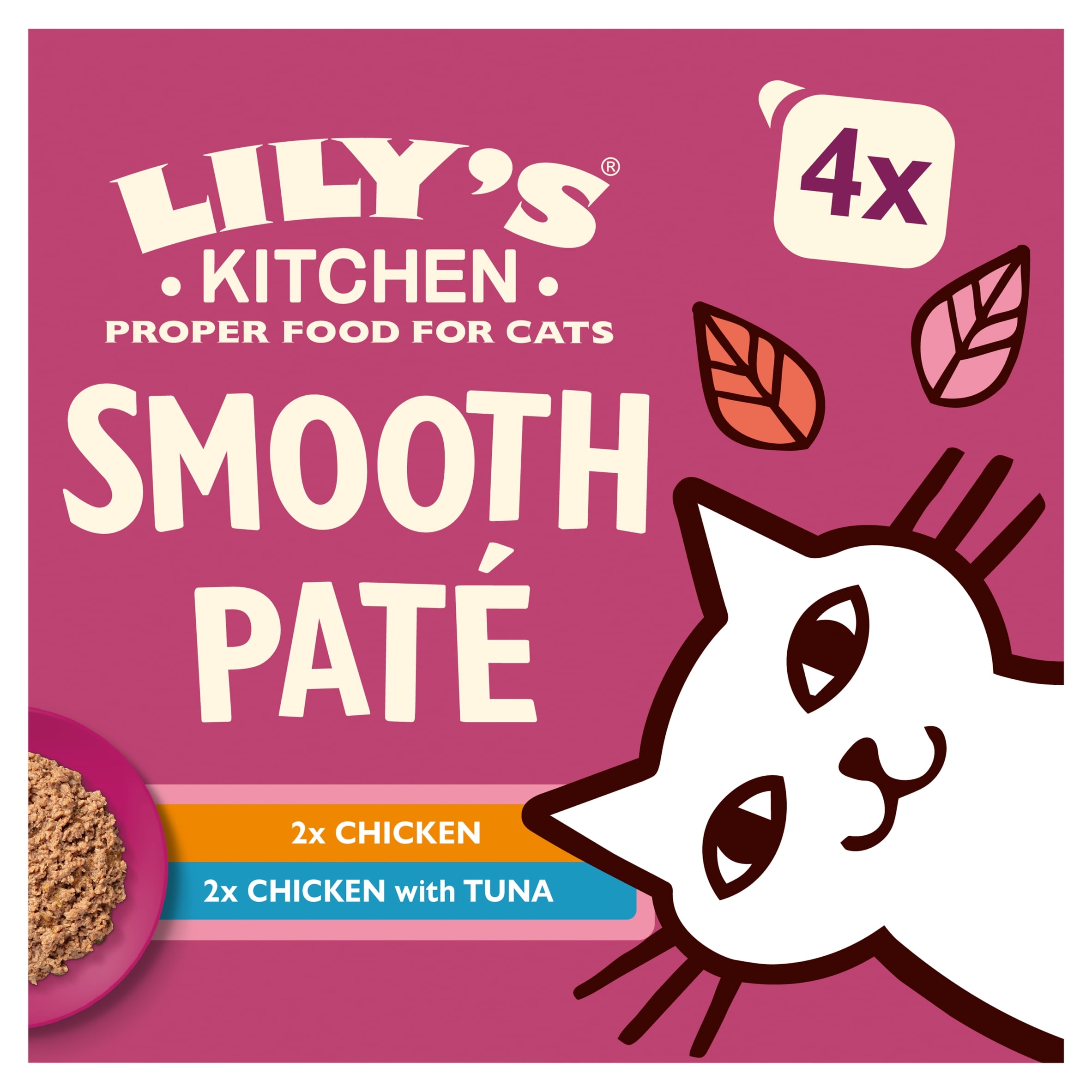 Lily’s Kitchen Smooth Paté Multipack Complete Adult Cat Food 4x85g