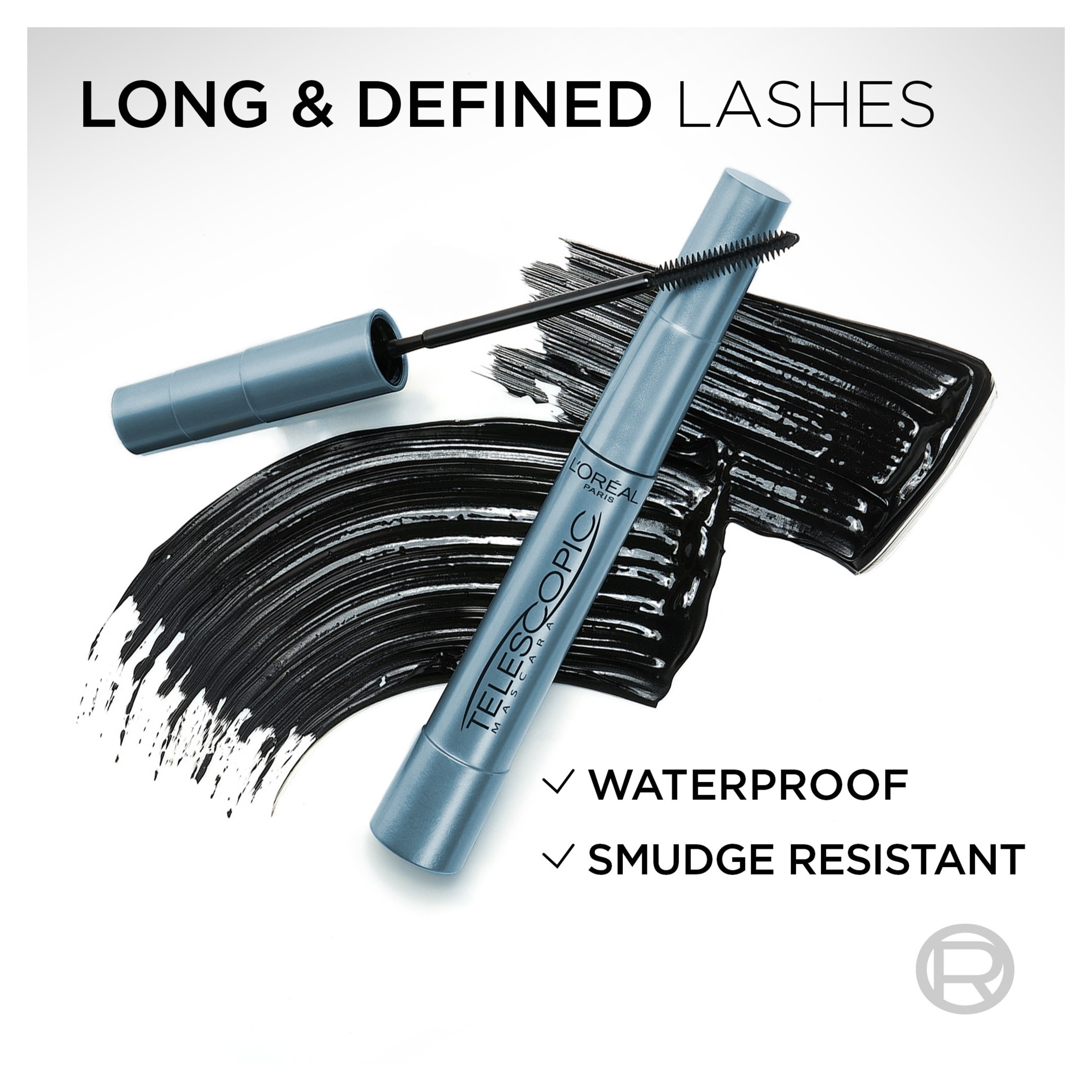 L'Oréal Paris Telescopic Mascara, Black Waterproof, 7.7ml thumbnail 4