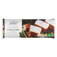 Tesco Finest Fruit Cake Slice 5 pack