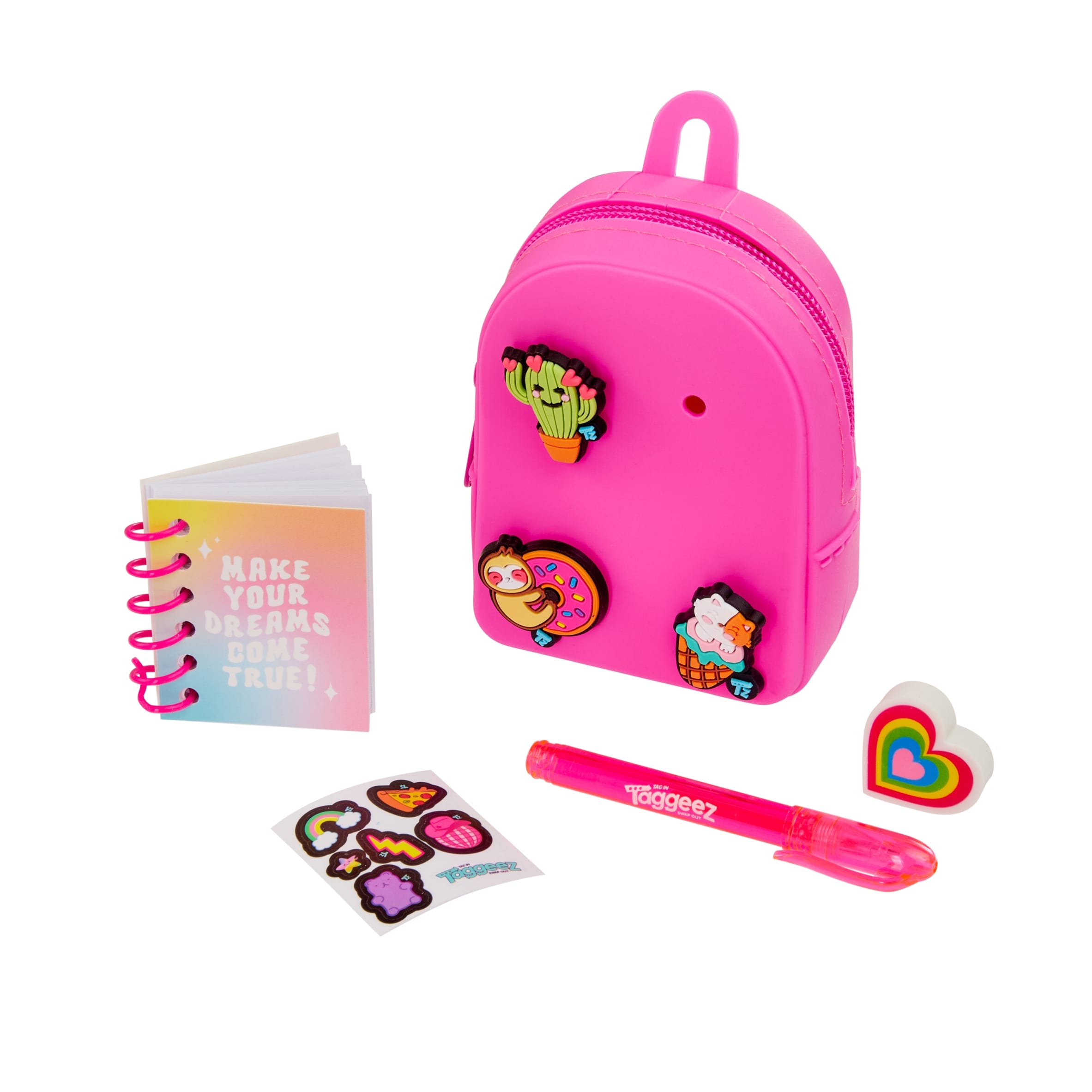 Taggeez Mini Filled Stationery Backpack Pink thumbnail 2