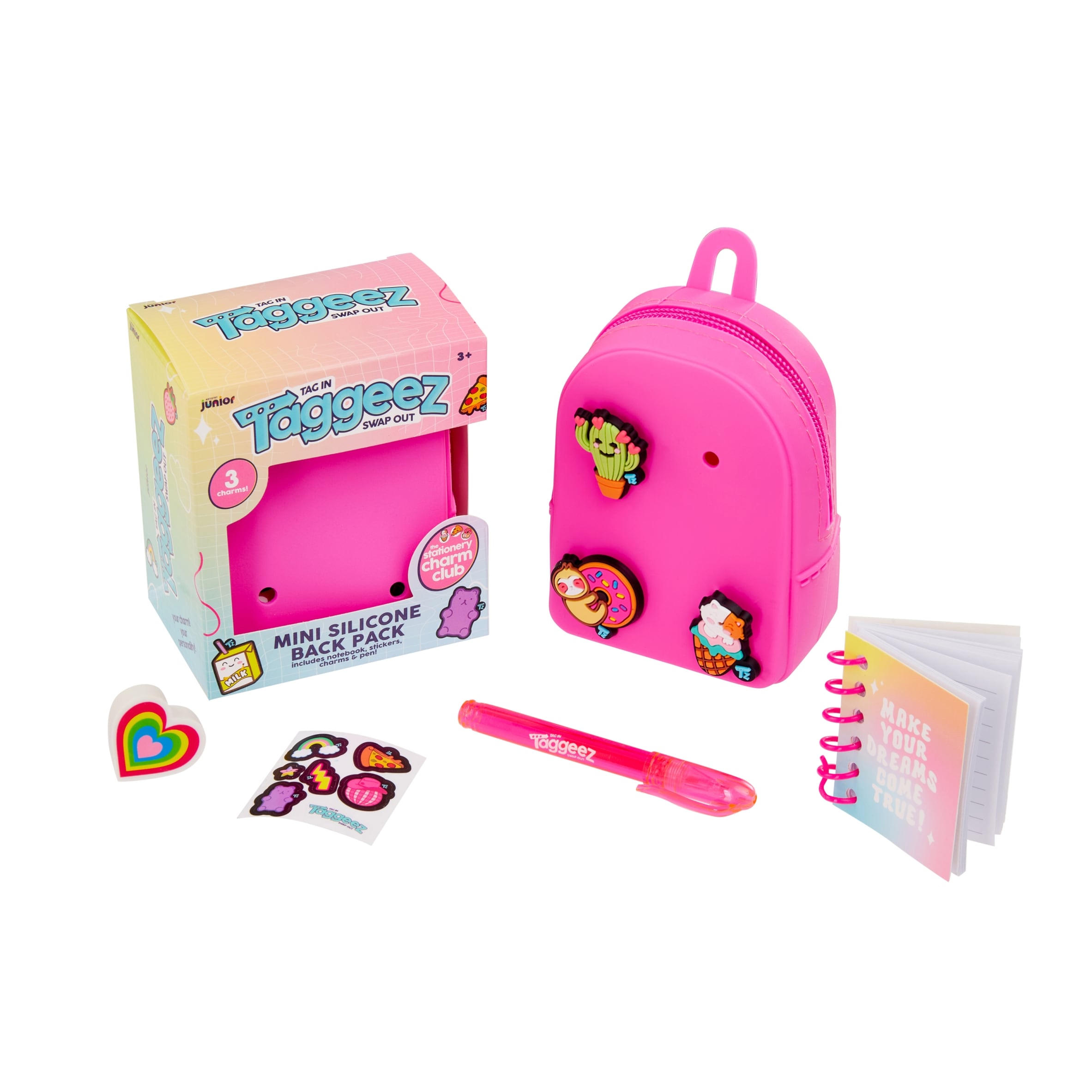 Taggeez Mini Filled Stationery Backpack Pink thumbnail 3