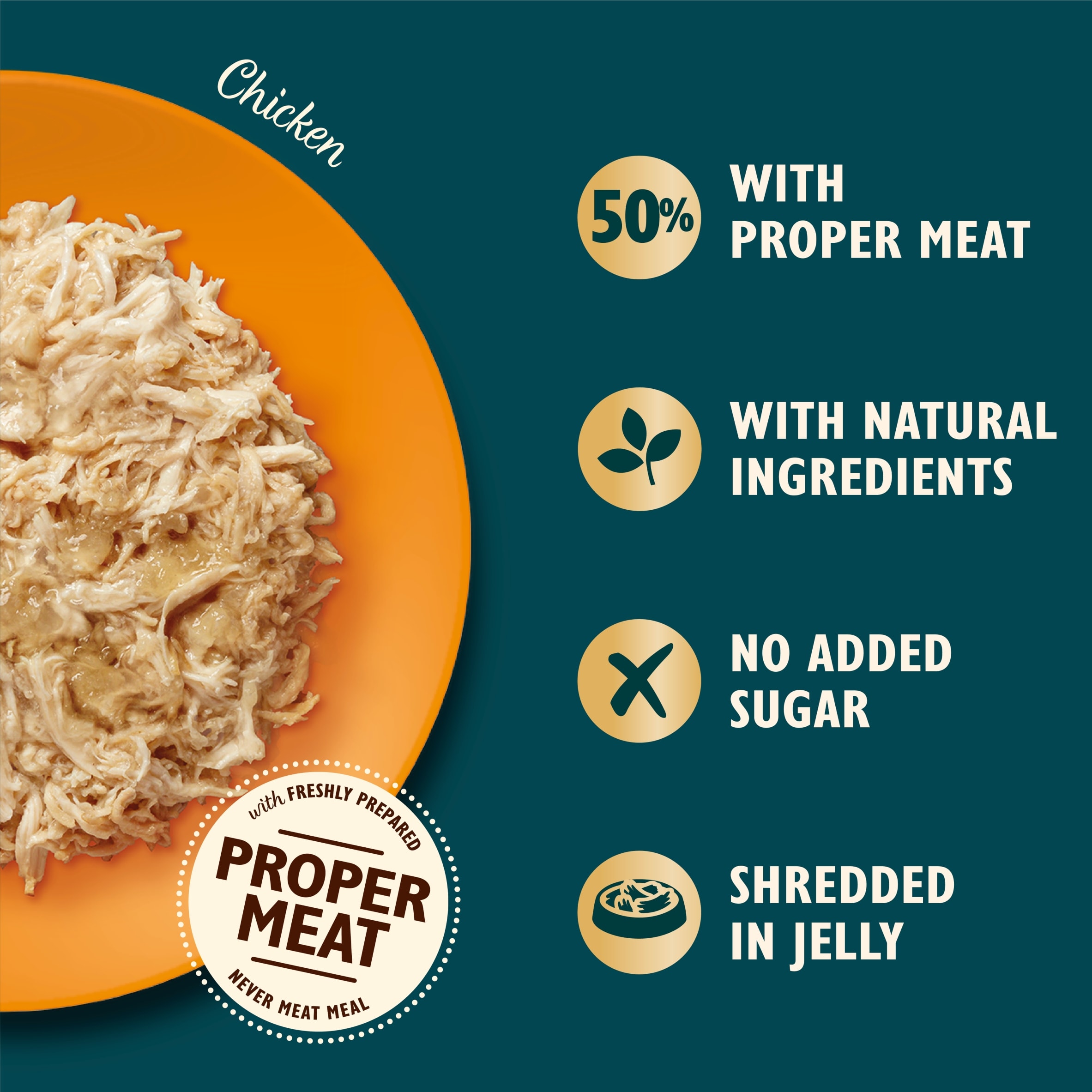 Lily's Kitchen Shredded Chicken Fillets in Jelly 70g thumbnail 2
