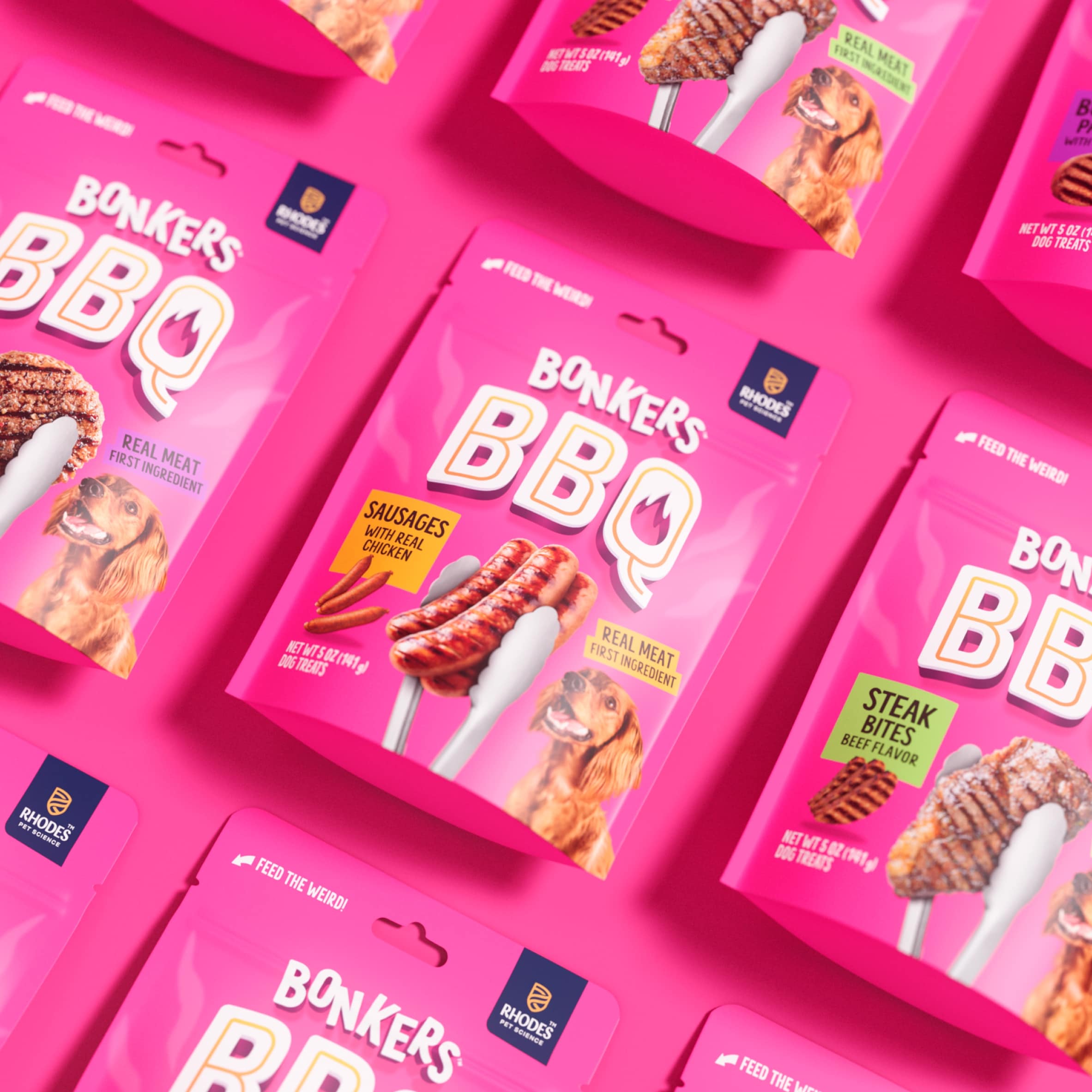 BONKERS Dog Treats Dry BBQ Sausages 85 G thumbnail 3