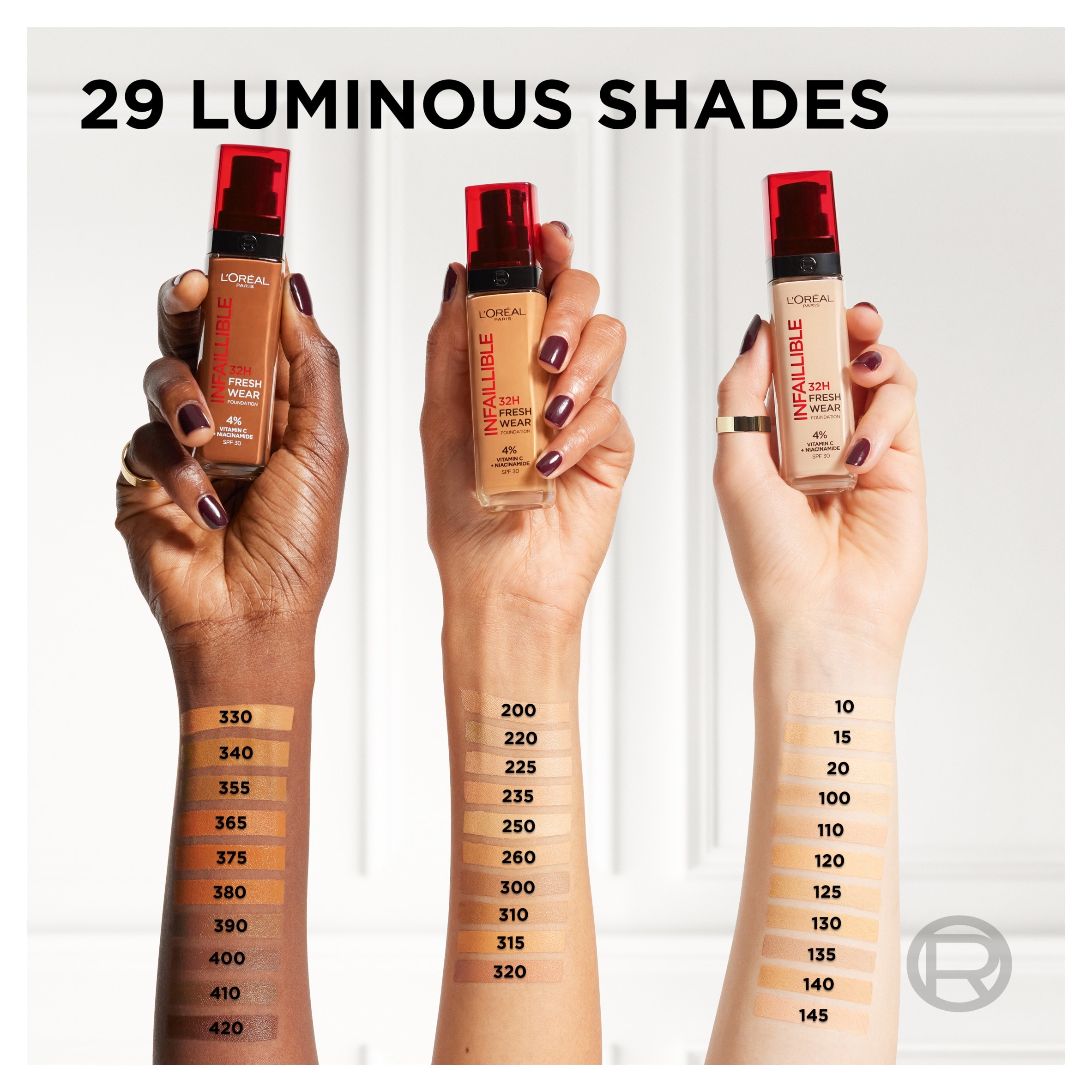 L'Oréal Paris Infaillible 32H Fresh Wear Foundation, Shade 130, 30ml  thumbnail 4