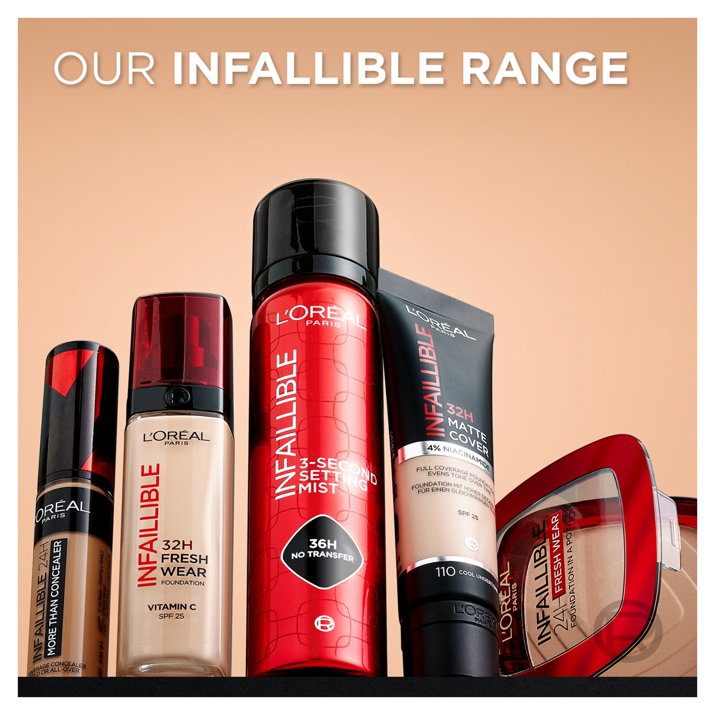 L'Oréal Paris Infaillible 32H Fresh Wear Foundation, Shade 130, 30ml  thumbnail 5