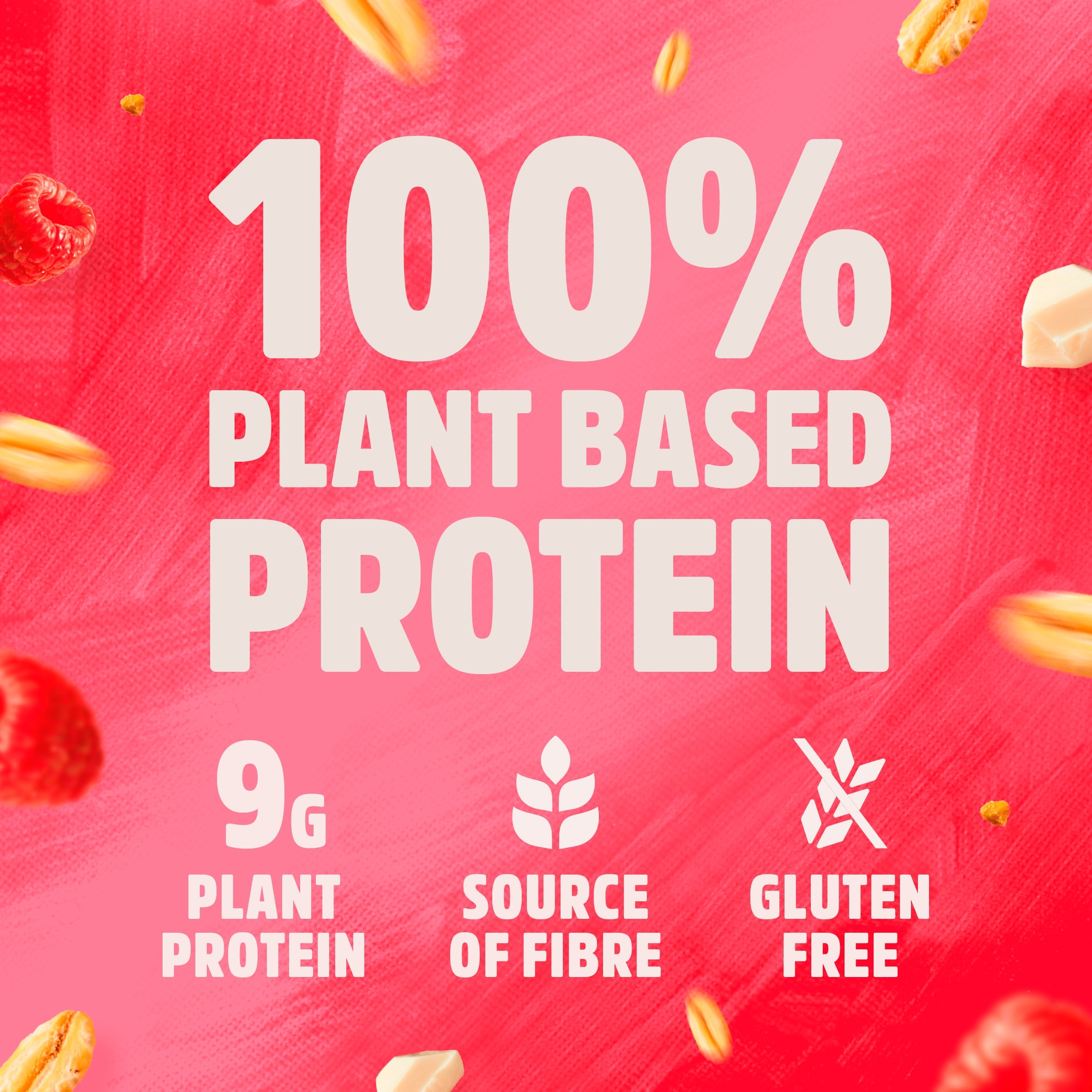 TREK White Choc & Raspberry Protein Flapjacks 3x50g thumbnail 2