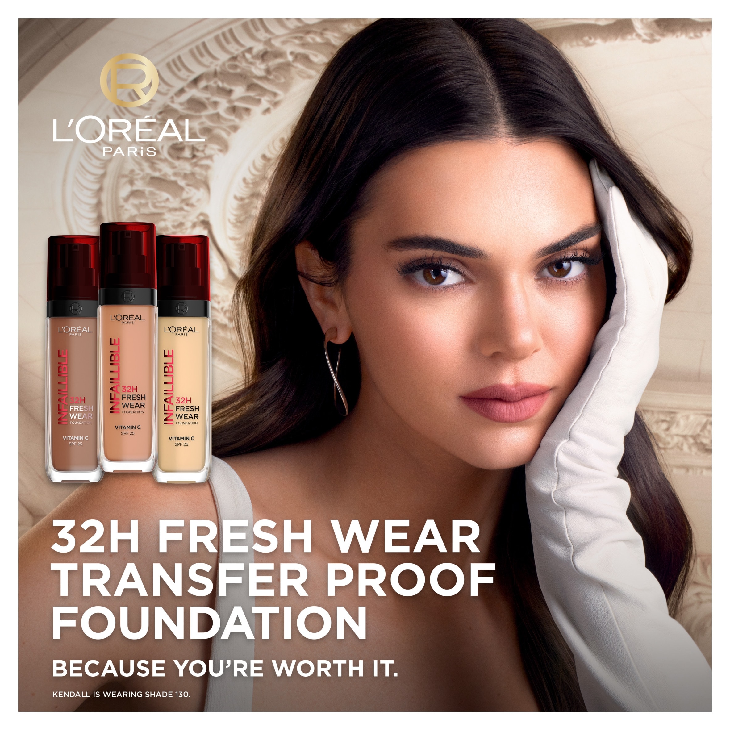 L'Oréal Paris Infaillible 32H Fresh Wear Foundation, Shade 110, 30ml  thumbnail 2
