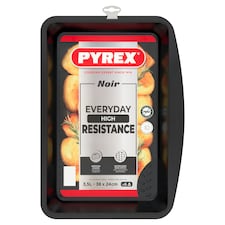 Pyrex Black Noir Roaster 38cm