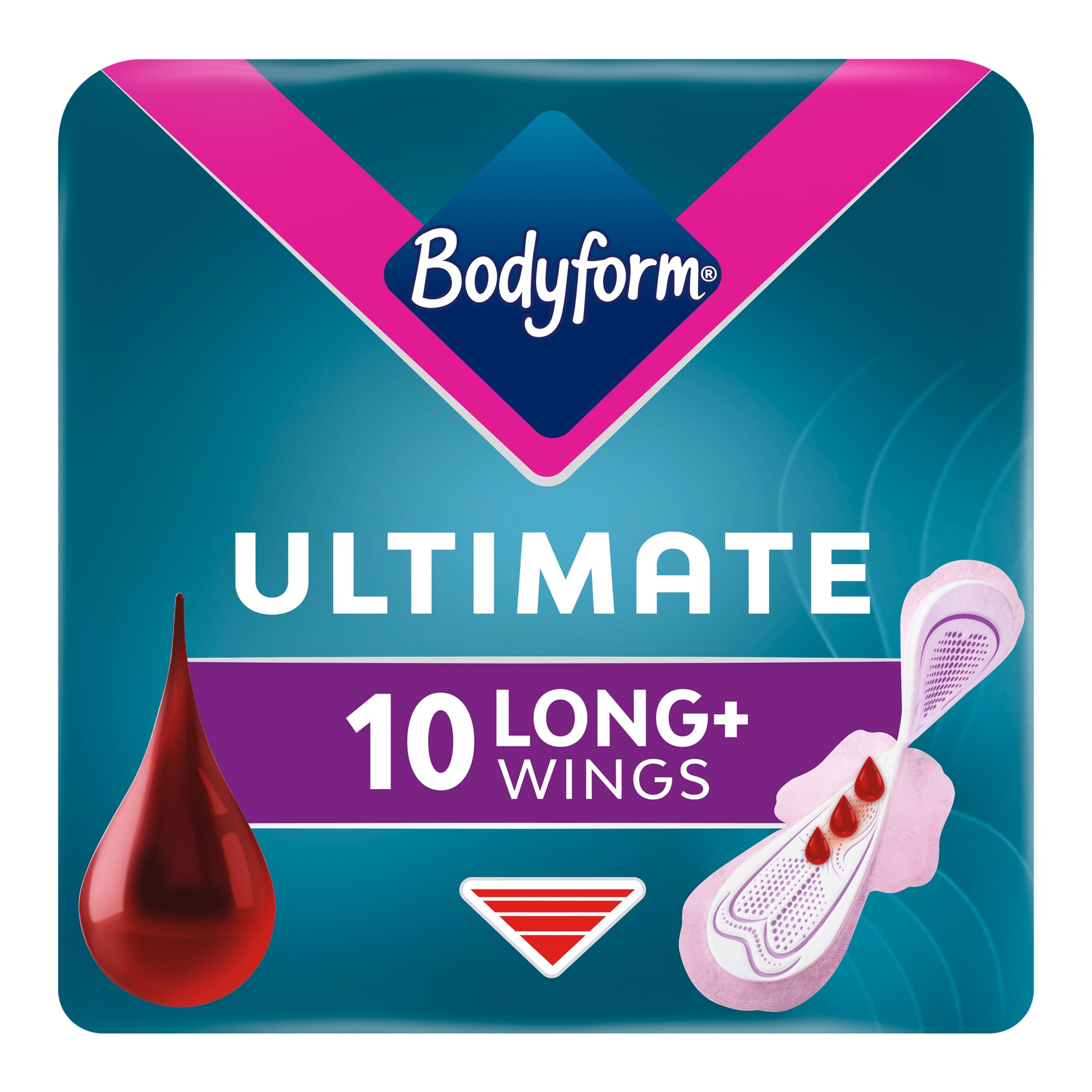 Bodyform Ultimate Ultra Long Sanitary Towels Wings 10 pack