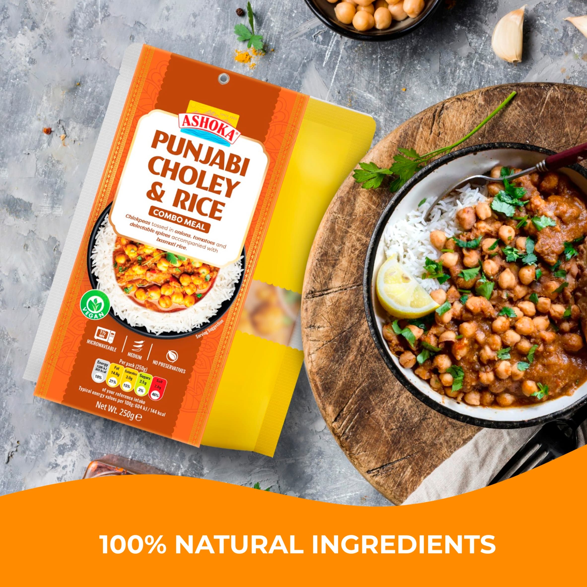 Ashoka Punjabi Choley & Rice 250g thumbnail 3