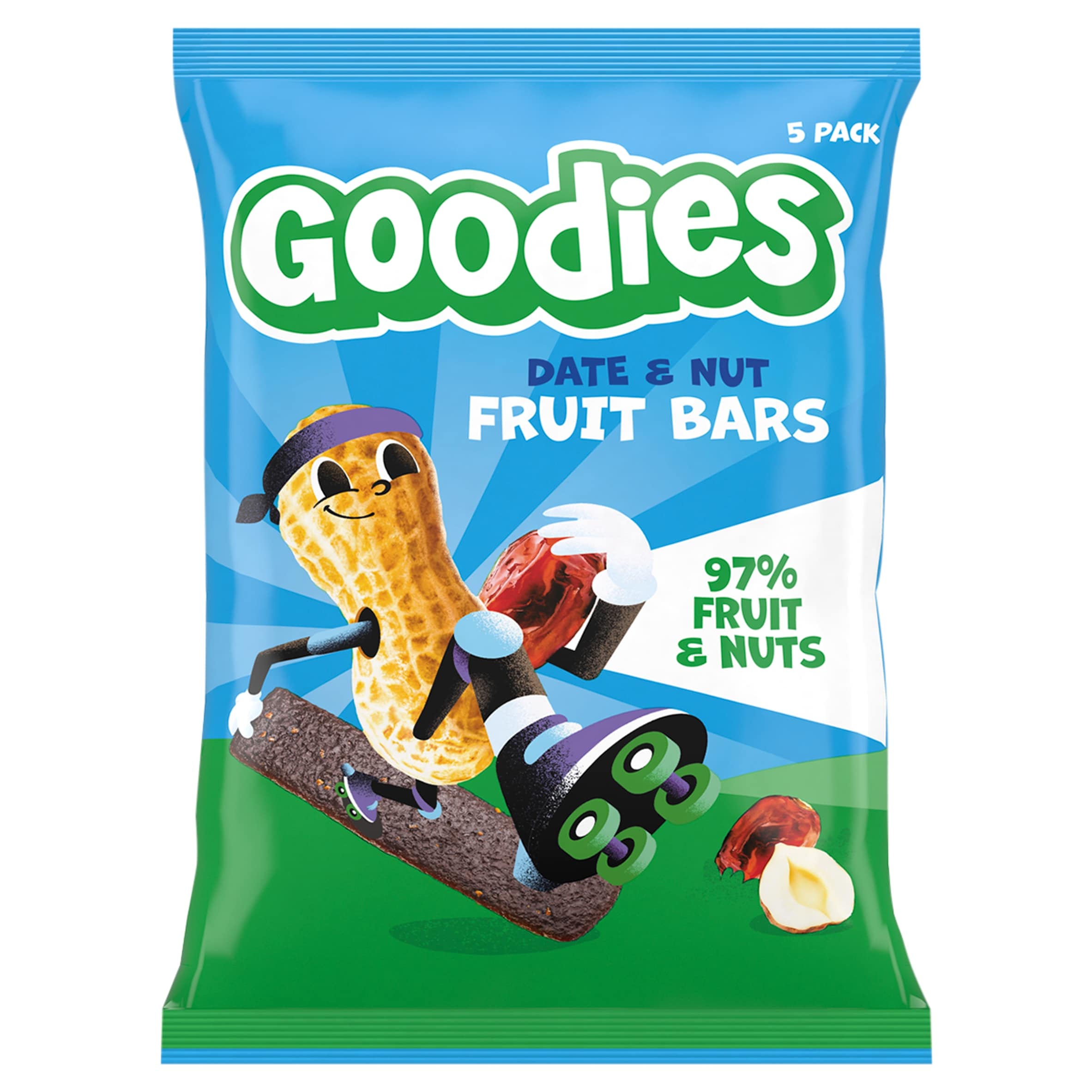 Goodies Date & Nuts Fruit Bars 5x20g