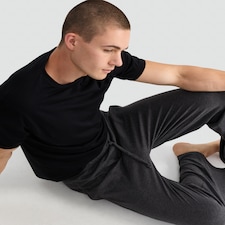 F&F Cotton Rich Short Sleeved Top and Bottoms Pyjama Set in Grey