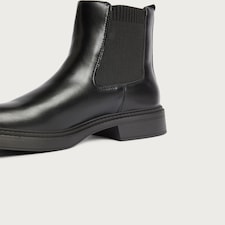 F&F Faux Leather Chelsea Ankle Boots in Black thumbnail 3
