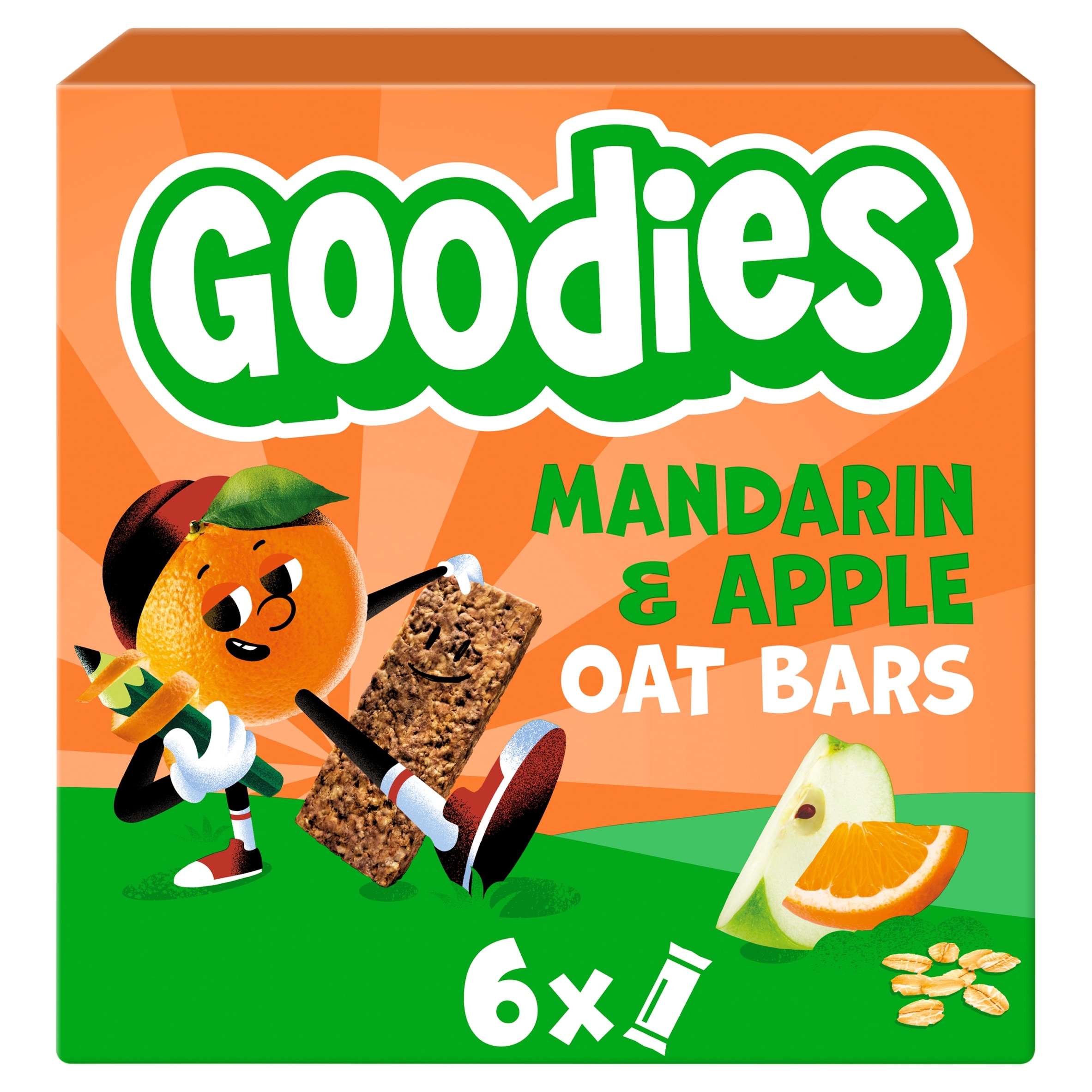 Goodies Mandarin & Apple Oat Bars 6x23g