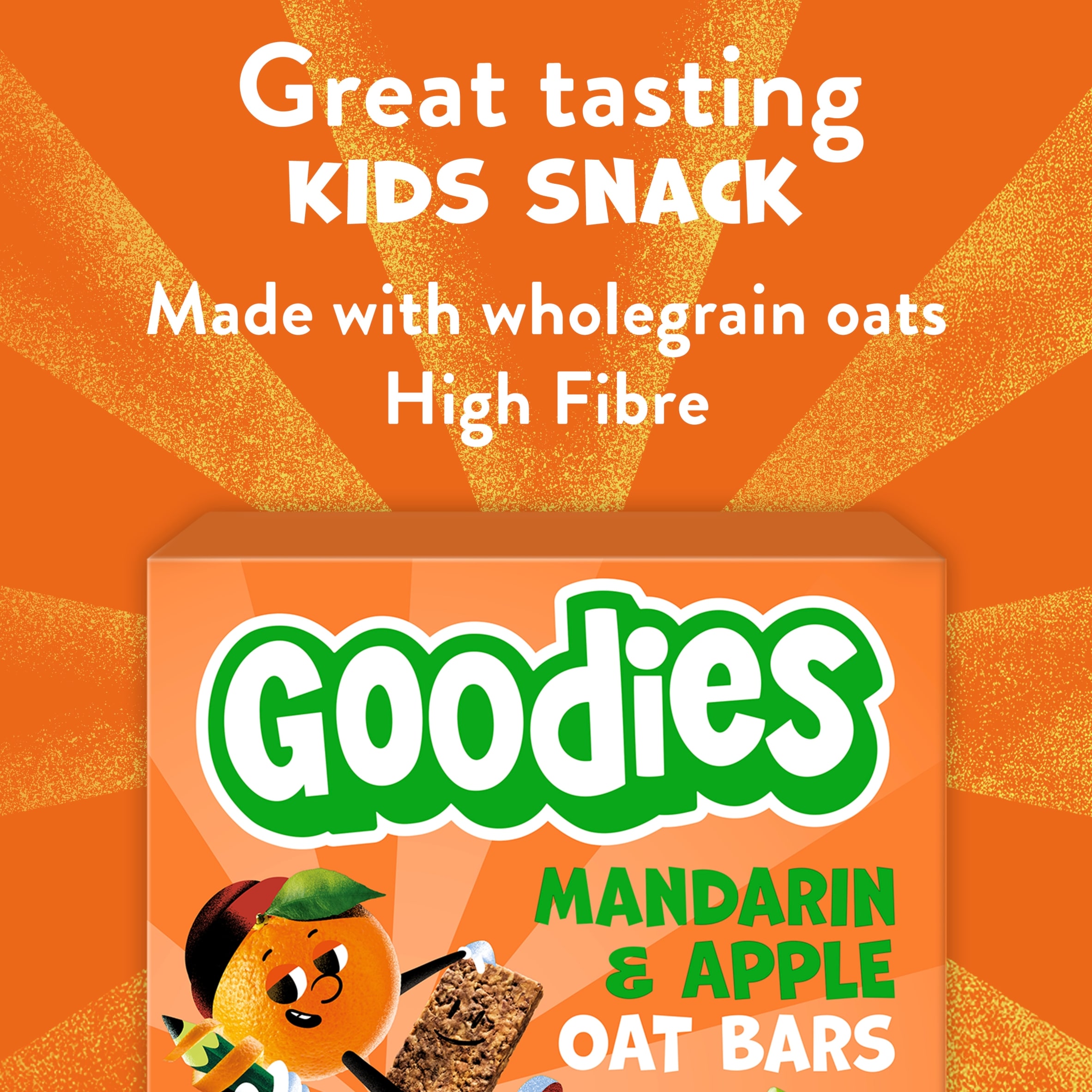 Goodies Mandarin & Apple Oat Bars 6x23g thumbnail 2