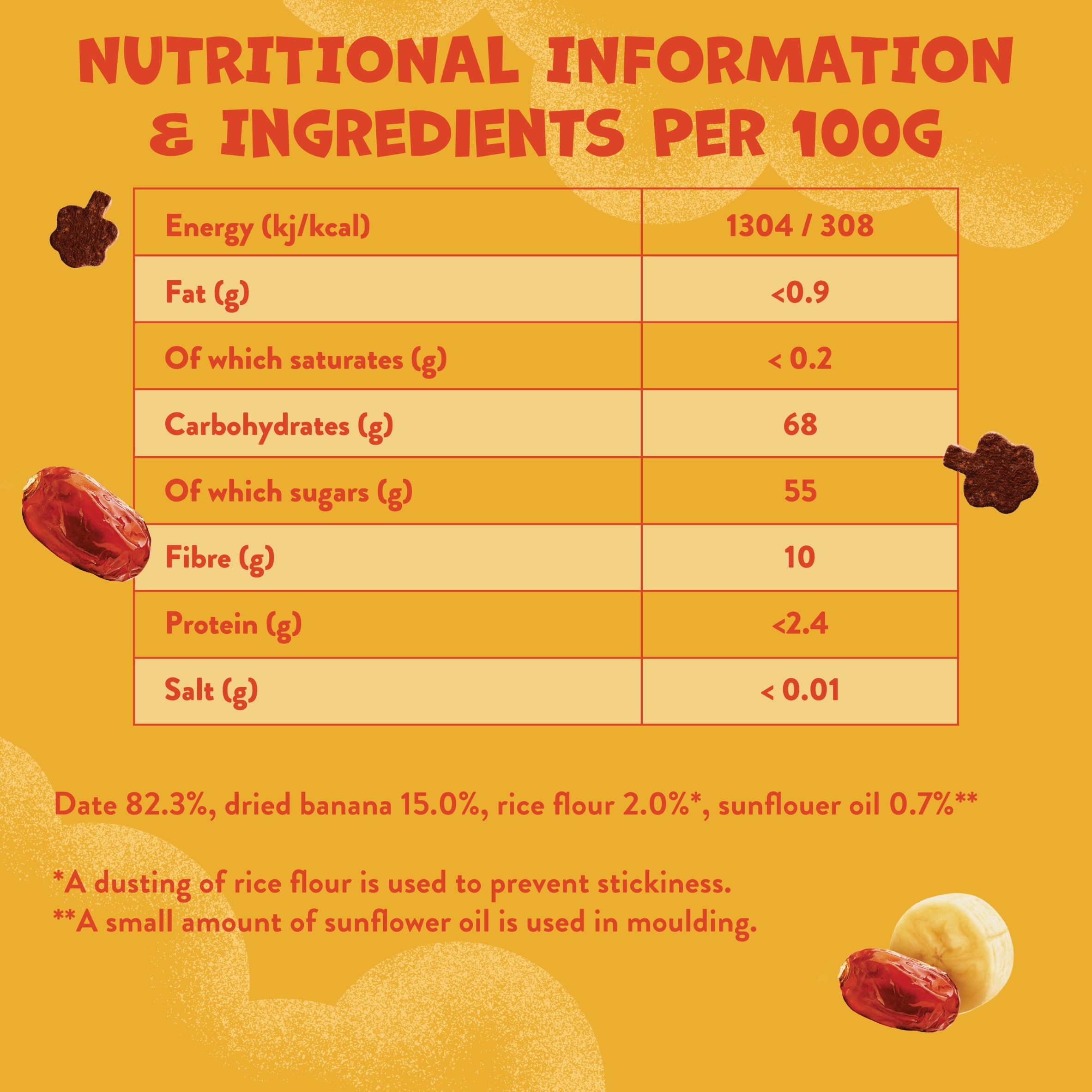 Goodies Kids Snack Banana & Date Fruit Bites 20g thumbnail 4