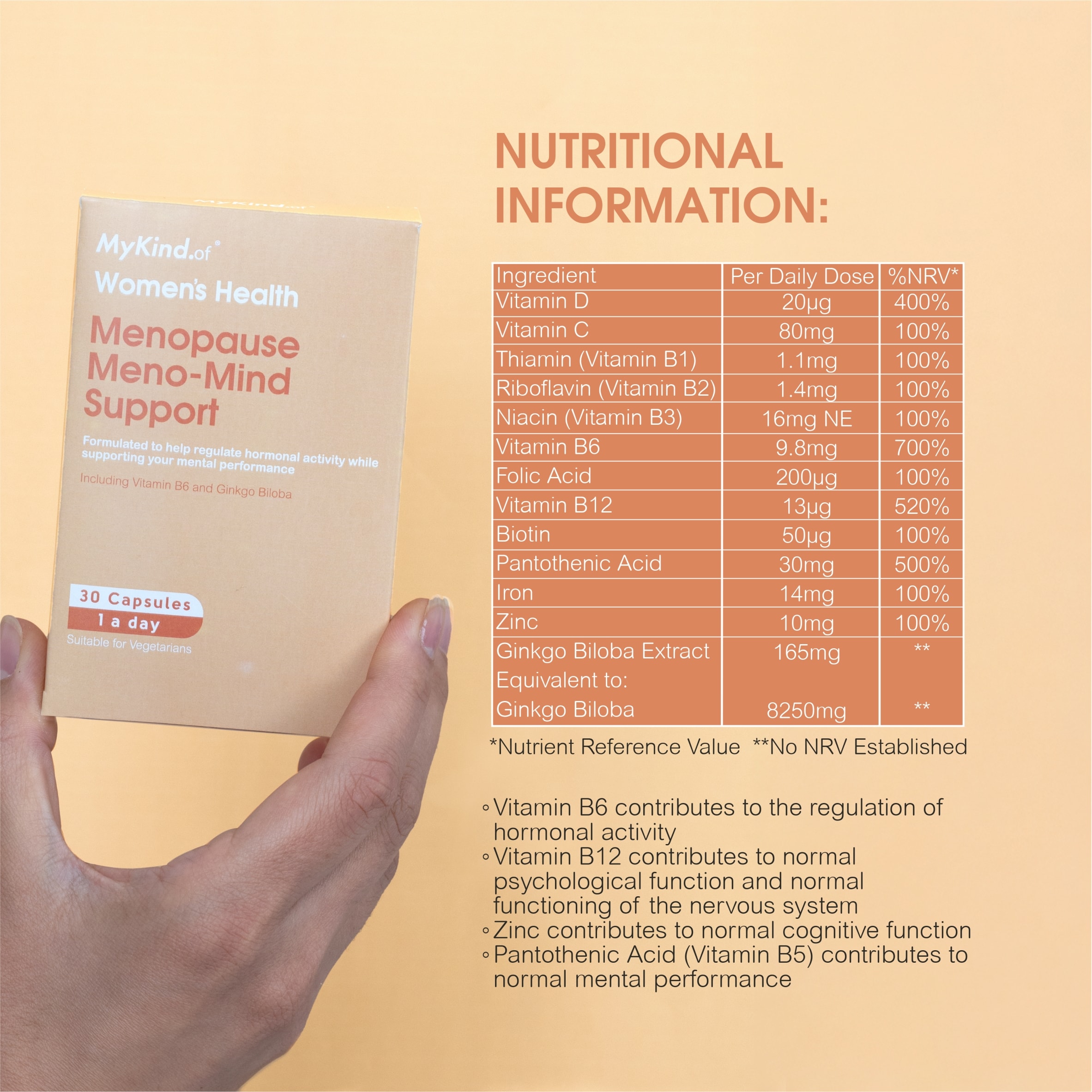 MyKind.of Menopause Meno-Mind Support 30 Capsules thumbnail 4