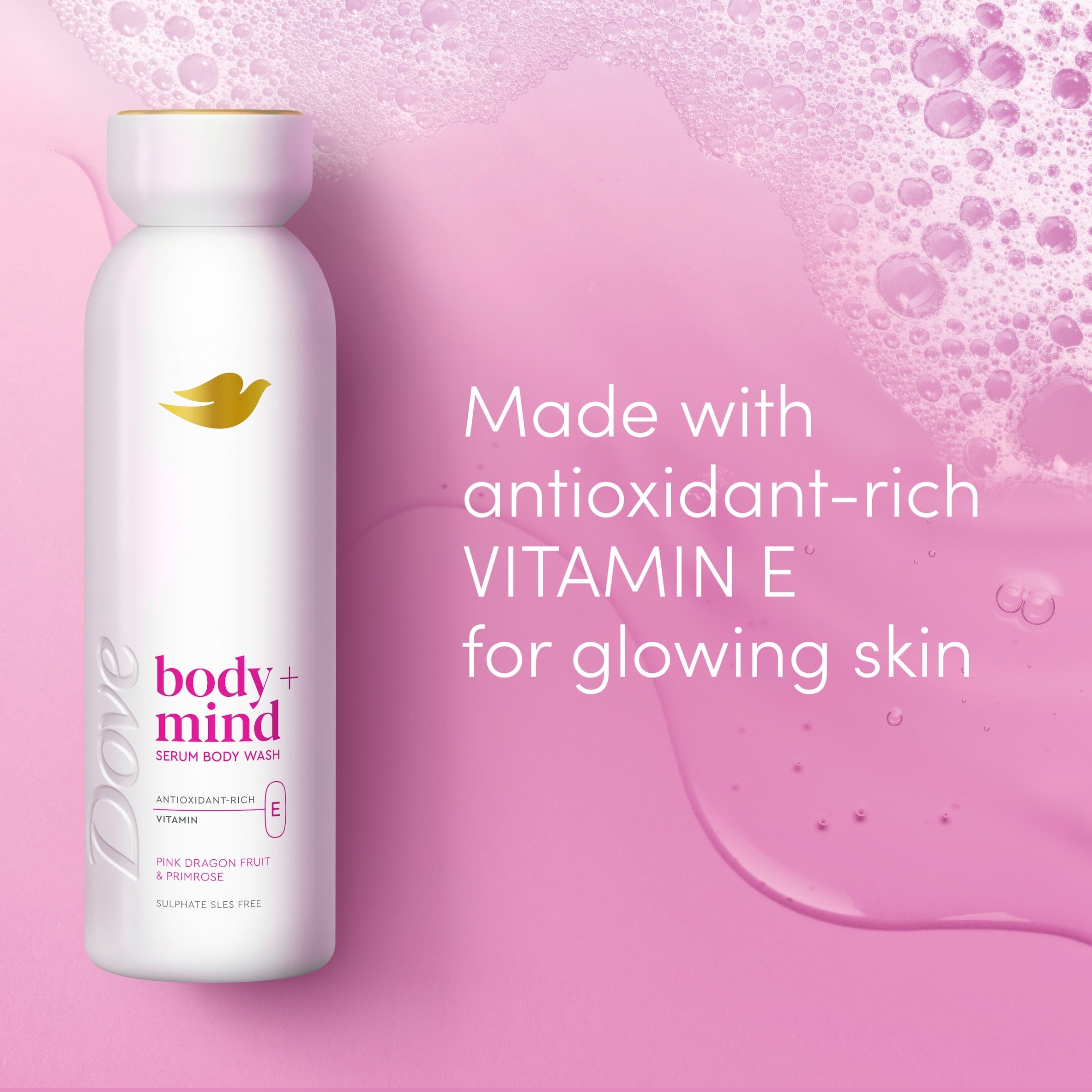 Dove Body + Mind Dragonfruit & Primrose Bodywash Serum 350ml thumbnail 2