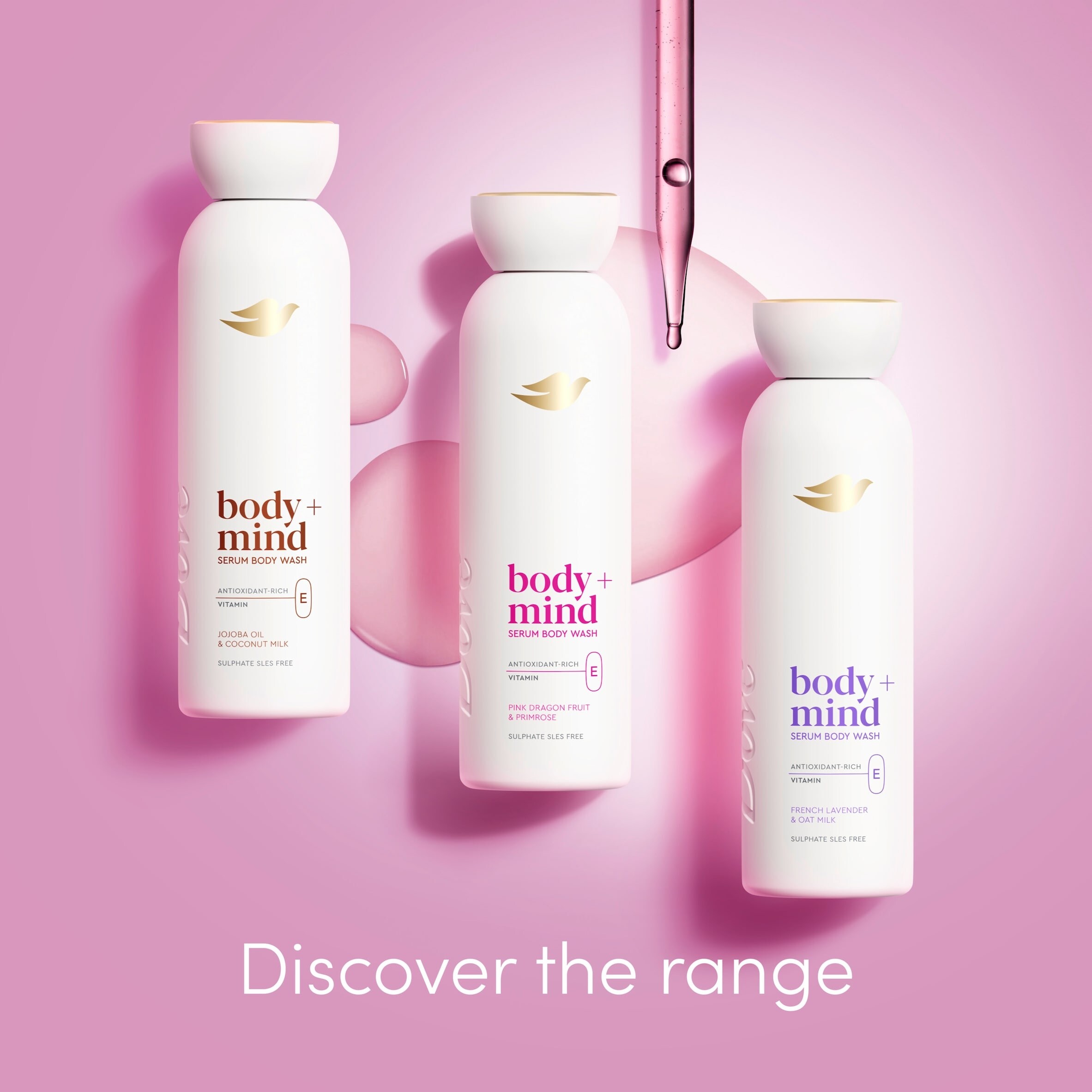 Dove Body + Mind Dragonfruit & Primrose Bodywash Serum 350ml thumbnail 5