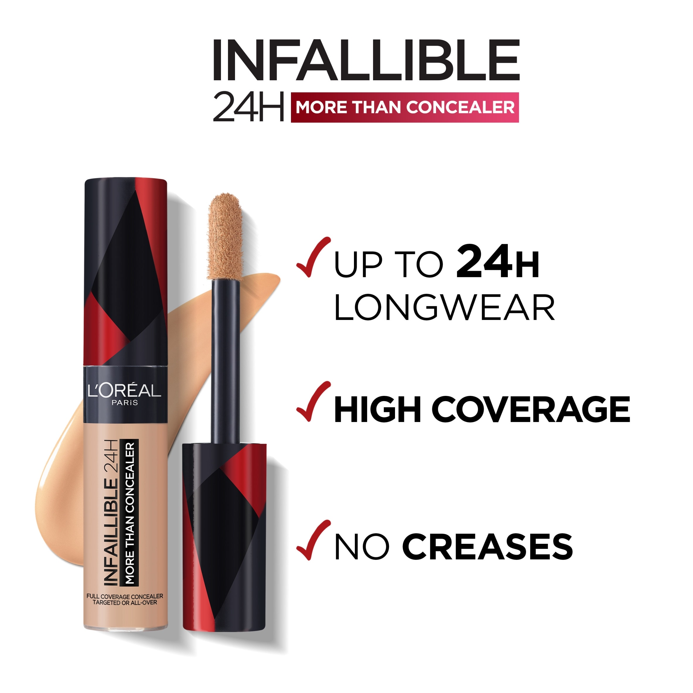 L'Oréal Paris Infallible 24H More Than Concealer, 338 Honey, 11ml thumbnail 3