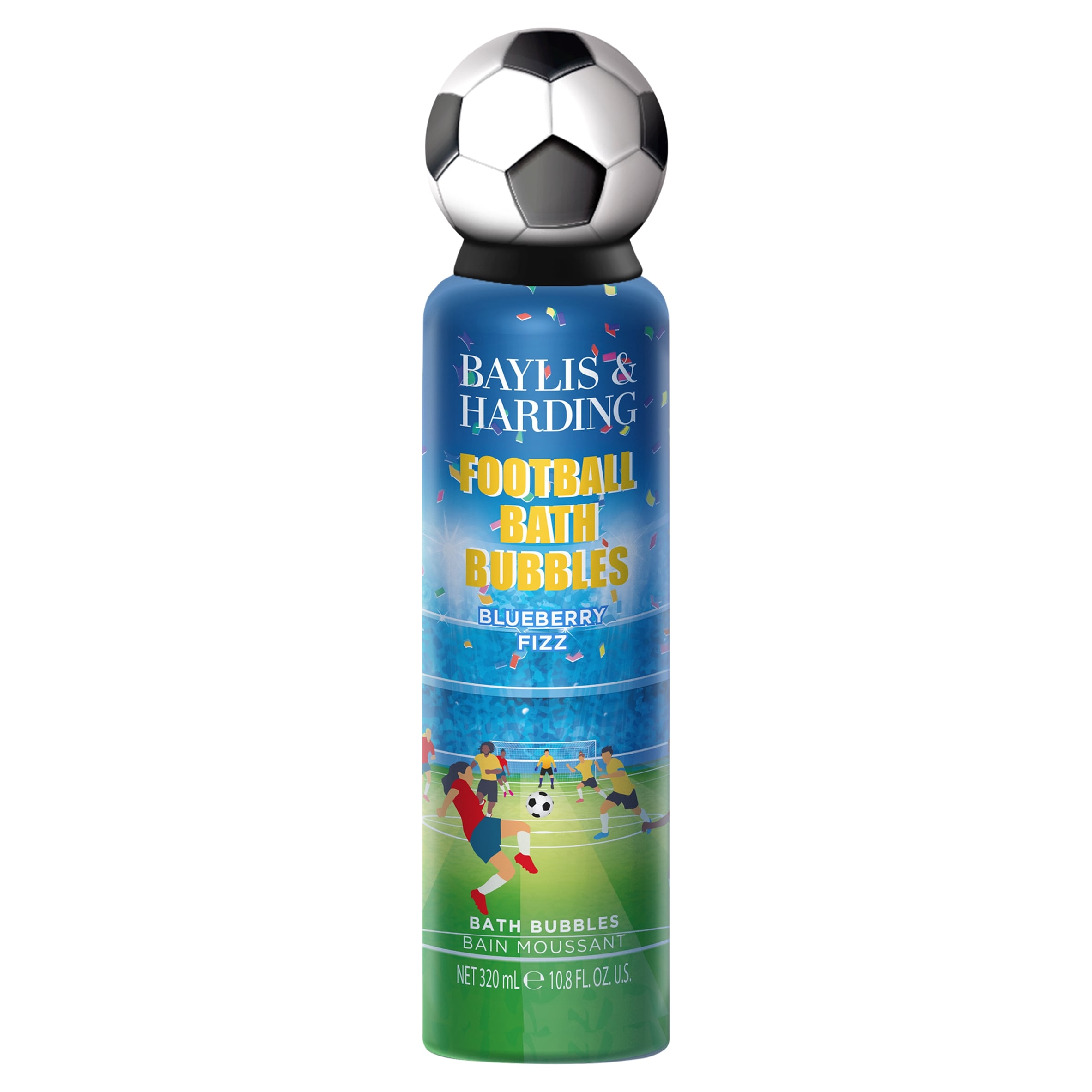 Baylis & Harding Football  Bath Bubbles Gift Blueberry Fizz 320ml
