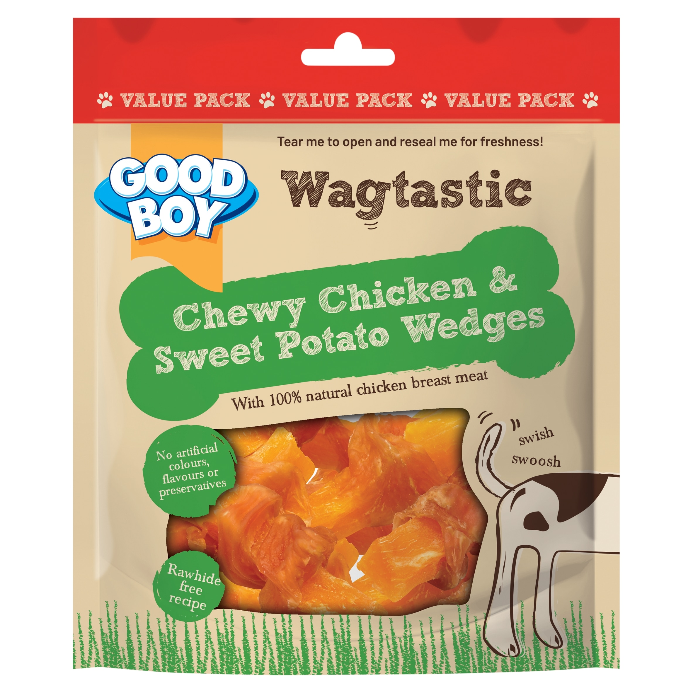 Good Boy Wagtastic Chicken & Sweet Potato Dog Treats 300g