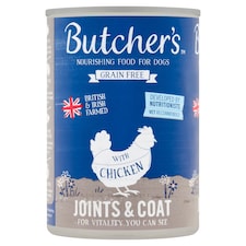 Butcher's Joints & Coat Chicken Dog Food Tin 390g