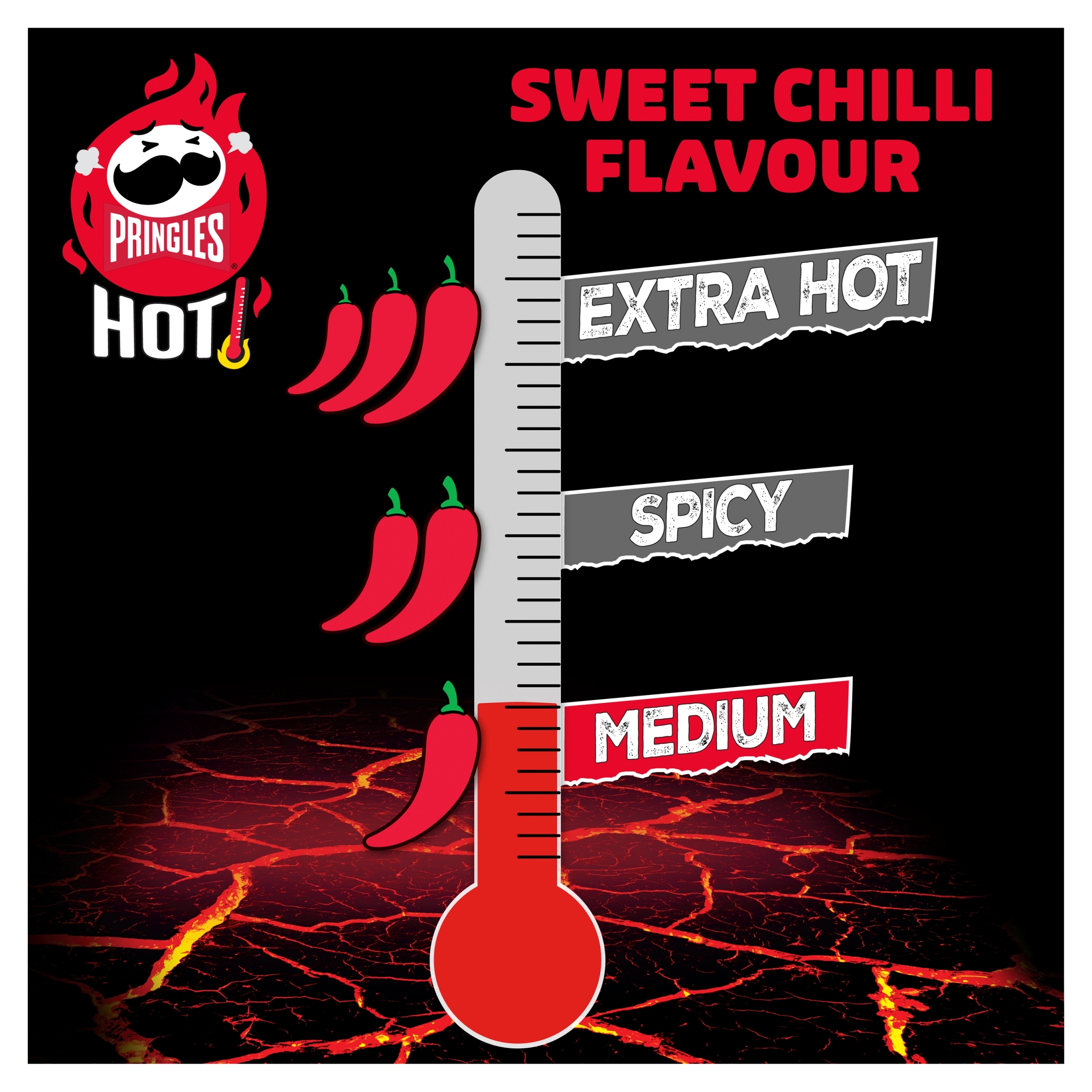 Pringles HOT Sweet Chilli Flavour 160g thumbnail 2