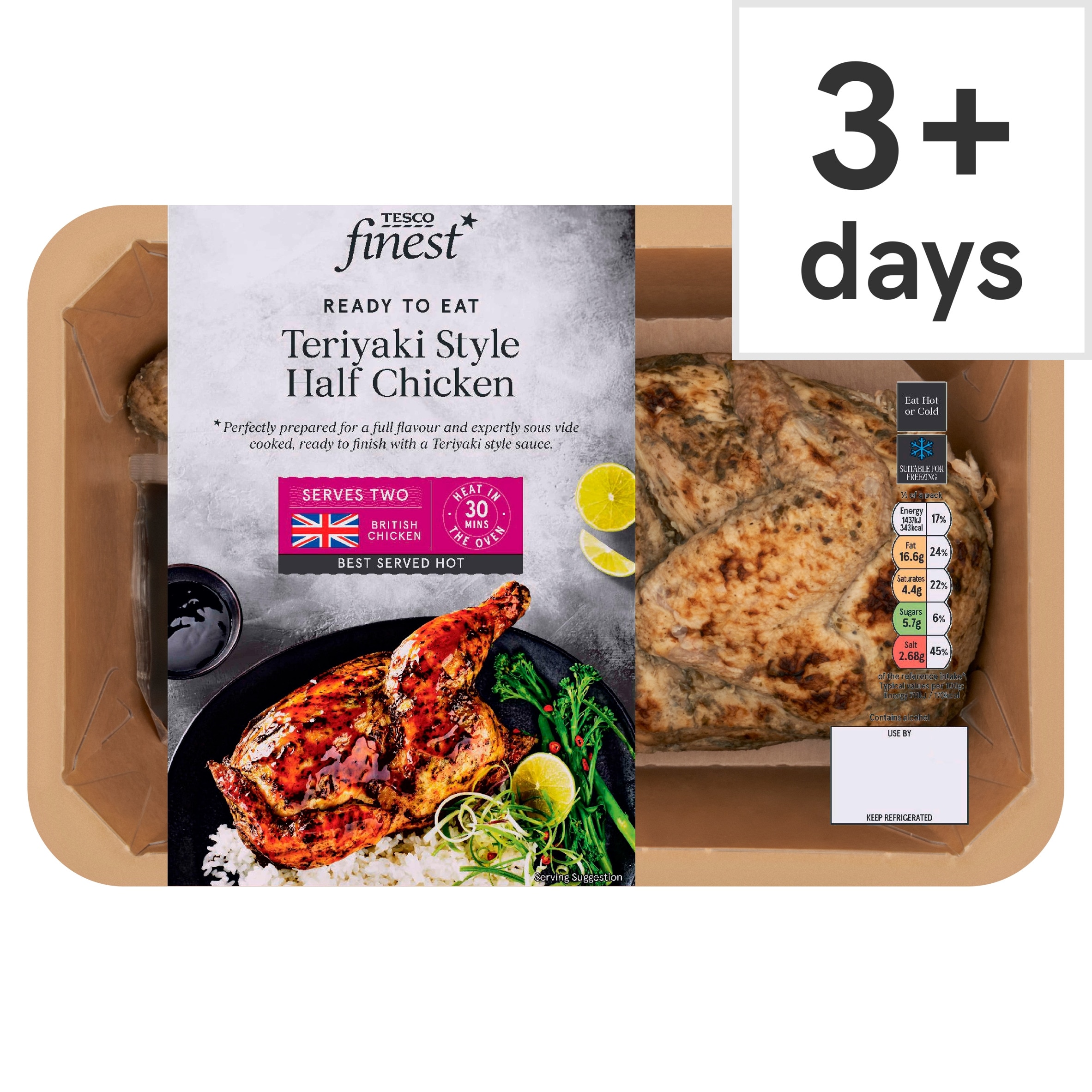 Tesco Finest Roast Half Chicken With Teriyaki Sauce 650g