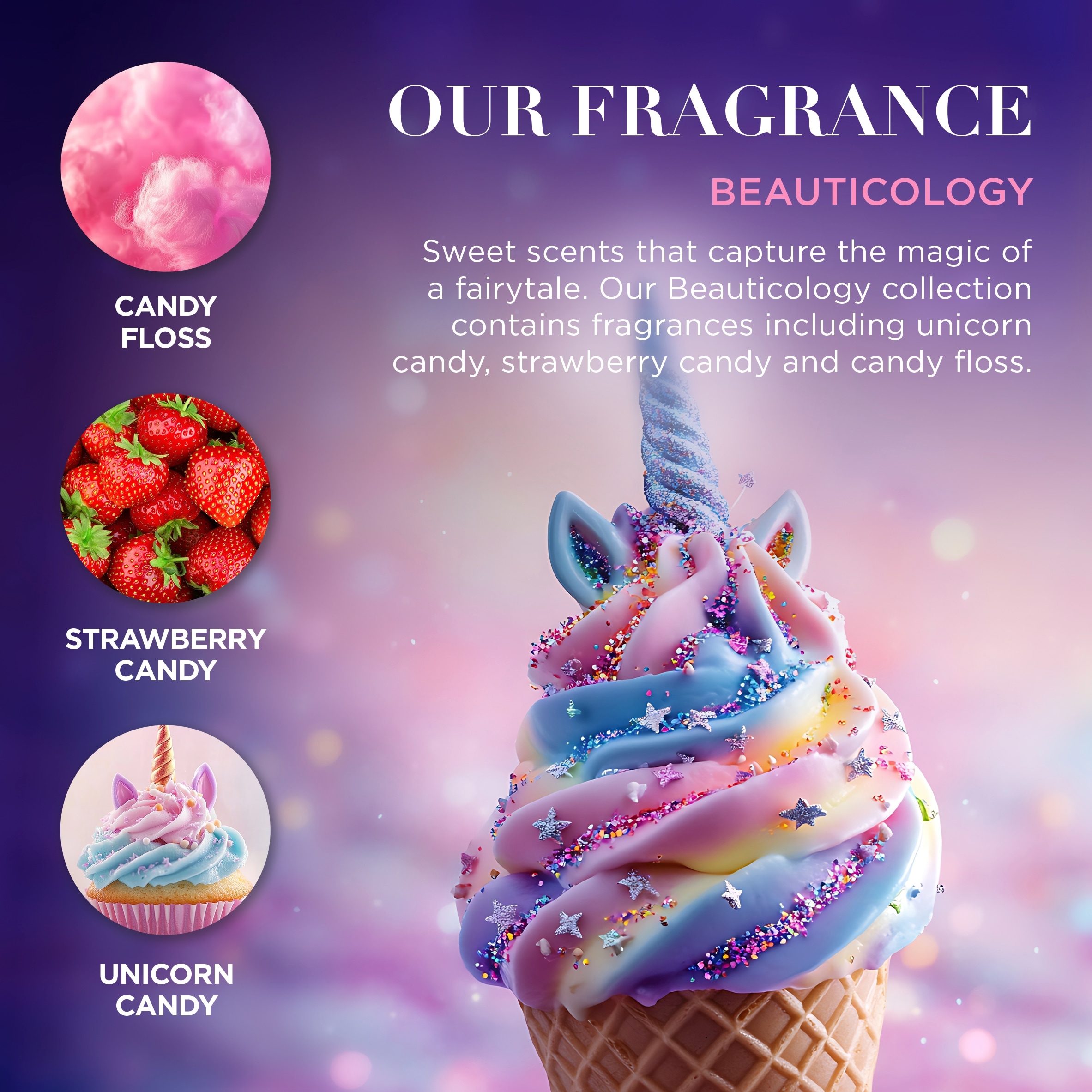Baylis & Harding Beauticology Cosmic Bath Bubbles Gift Unicorn Candy thumbnail 3