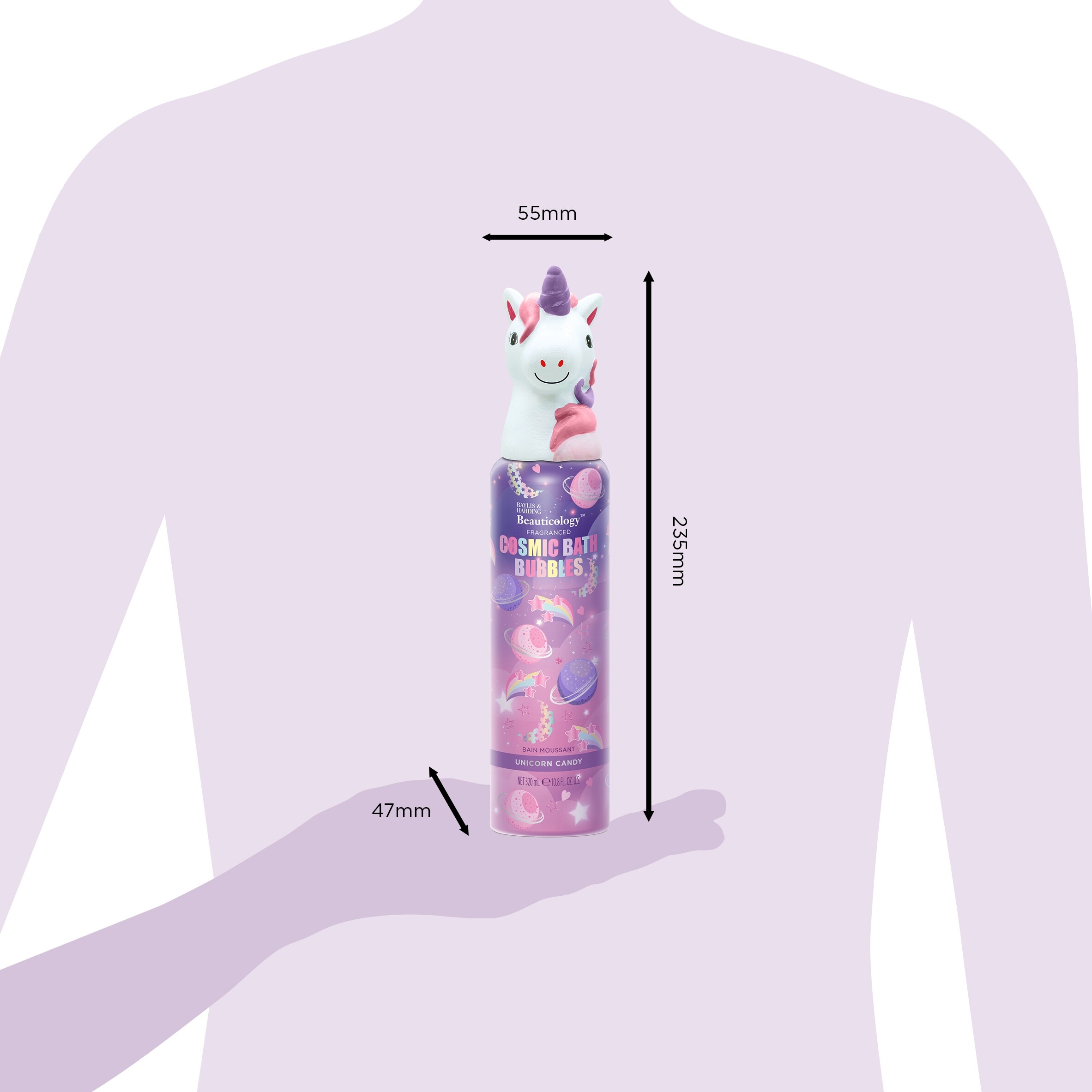 Baylis & Harding Beauticology Cosmic Bath Bubbles Gift Unicorn Candy thumbnail 5