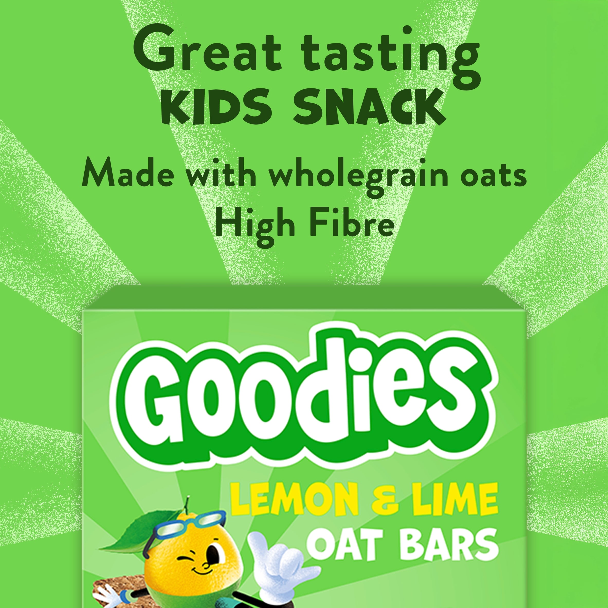 Goodies Lemon & Lime Oat Bars 6x23g thumbnail 2