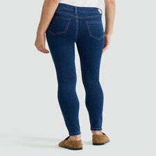 F&F Cotton Rich High Rise Jeggings in Navy thumbnail 2