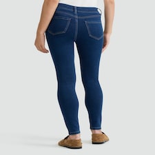 F&F Cotton Rich High Rise Jeggings in Navy thumbnail 2