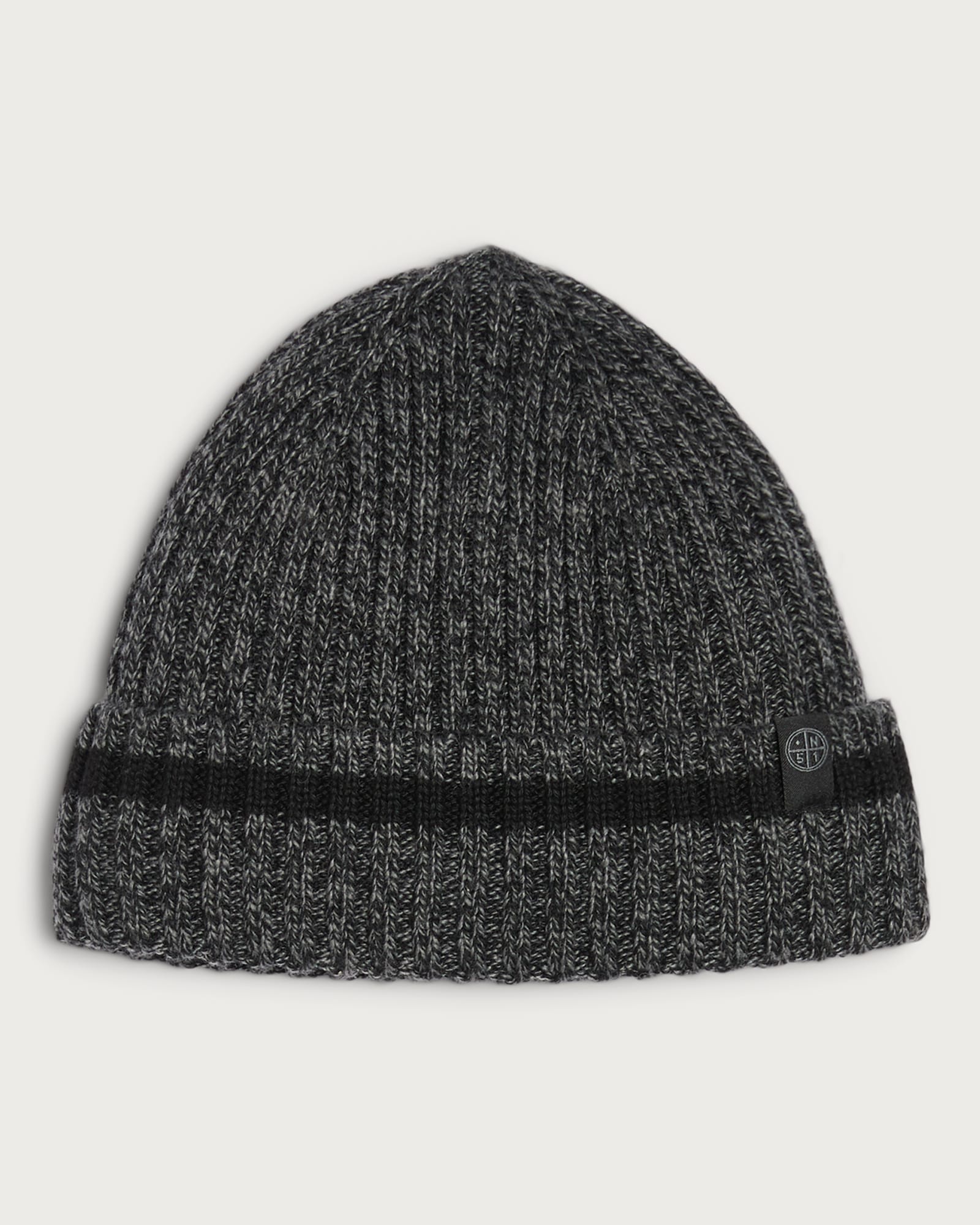F&F Thinsulate™ Fleece Lined Ribbed Knit Beanie Hat in Grey