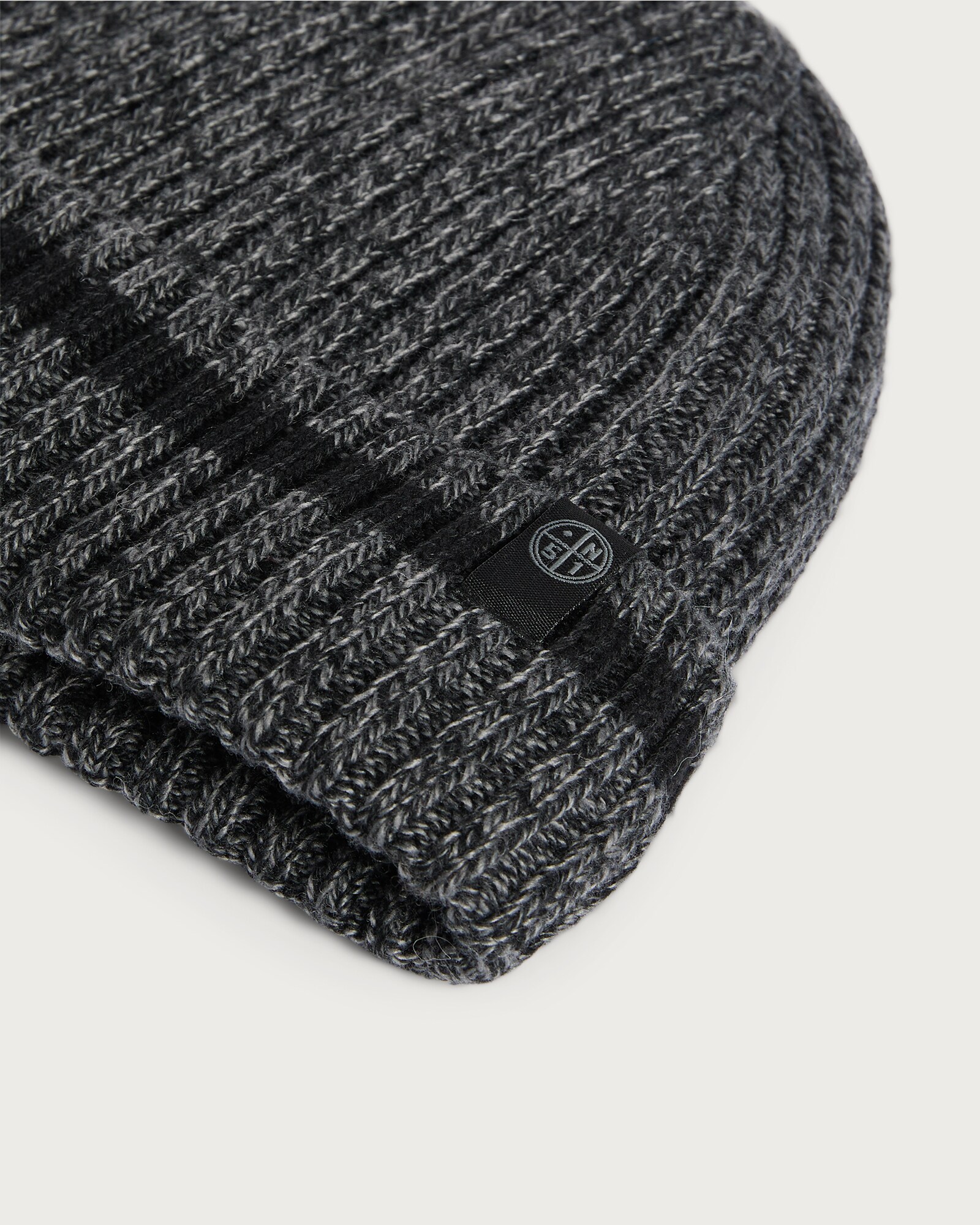 F&F Thinsulate™ Fleece Lined Ribbed Knit Beanie Hat in Grey thumbnail 2