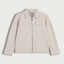 F&F Boys Cotton Rich Pocket Front Zip Up Jacket in Grey thumbnail 4