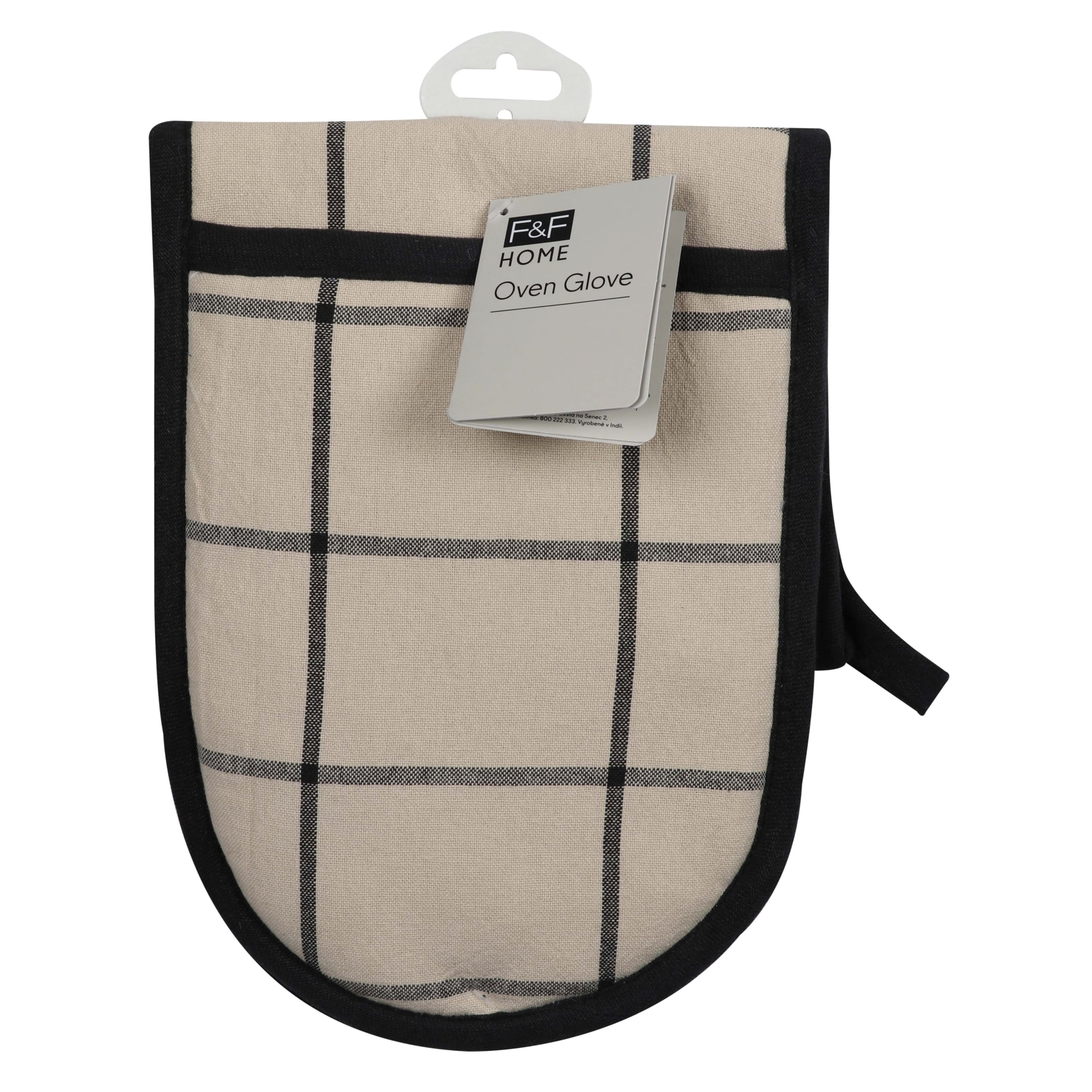 F&F Home Check Oven Glove