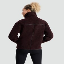 F&F Active Borg Funnel Neck Zip Through Jacket in Purple thumbnail 3