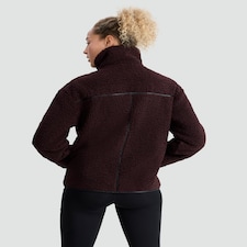 F&F Active Borg Funnel Neck Zip Through Jacket in Purple thumbnail 3