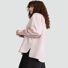 F&F Satin Button Up Shirt in Pink