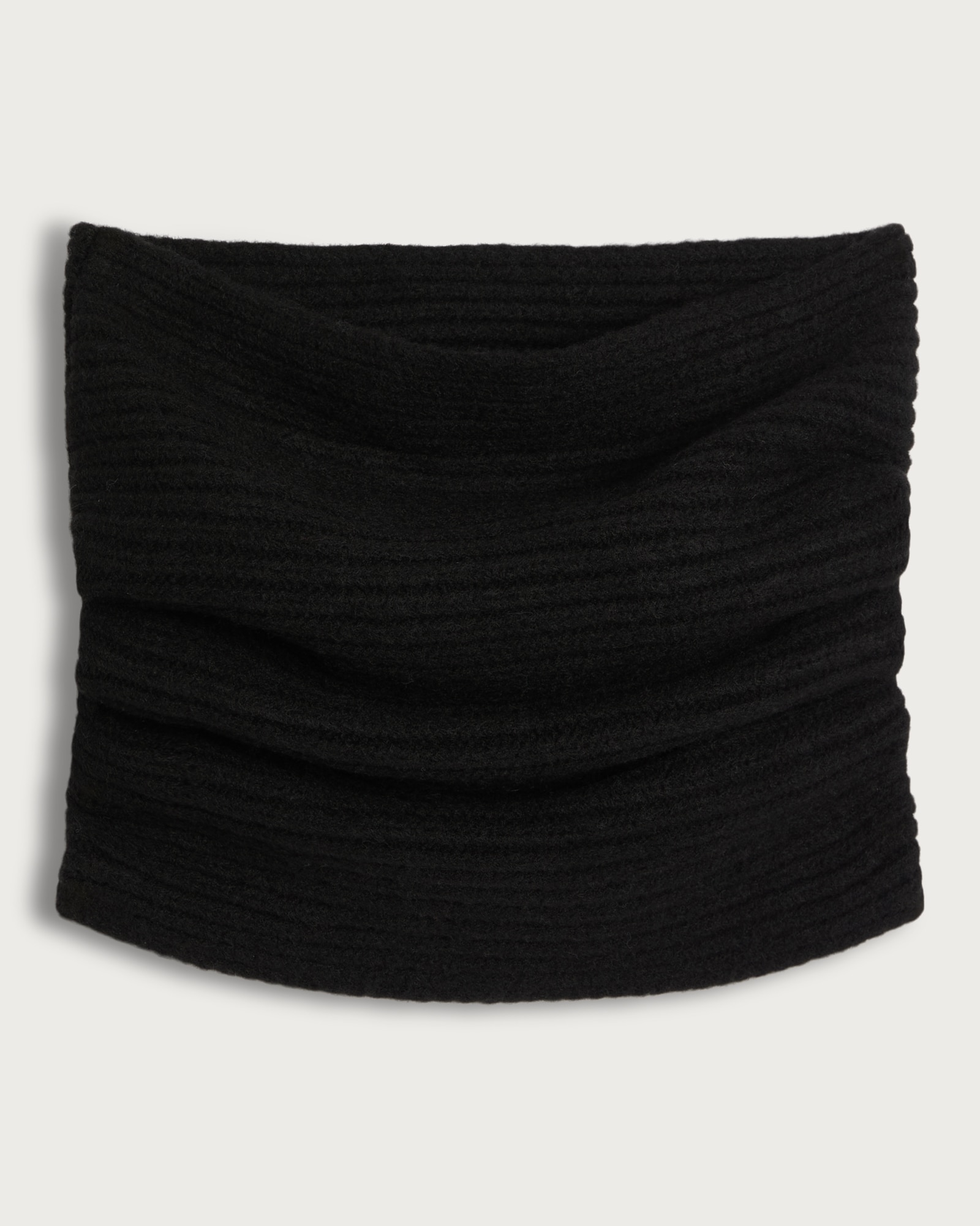 F&F Ribbed Knit Snood in Black