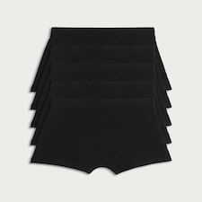F&F Boys 5-Pack Cotton Rich Trunks in Black thumbnail 2