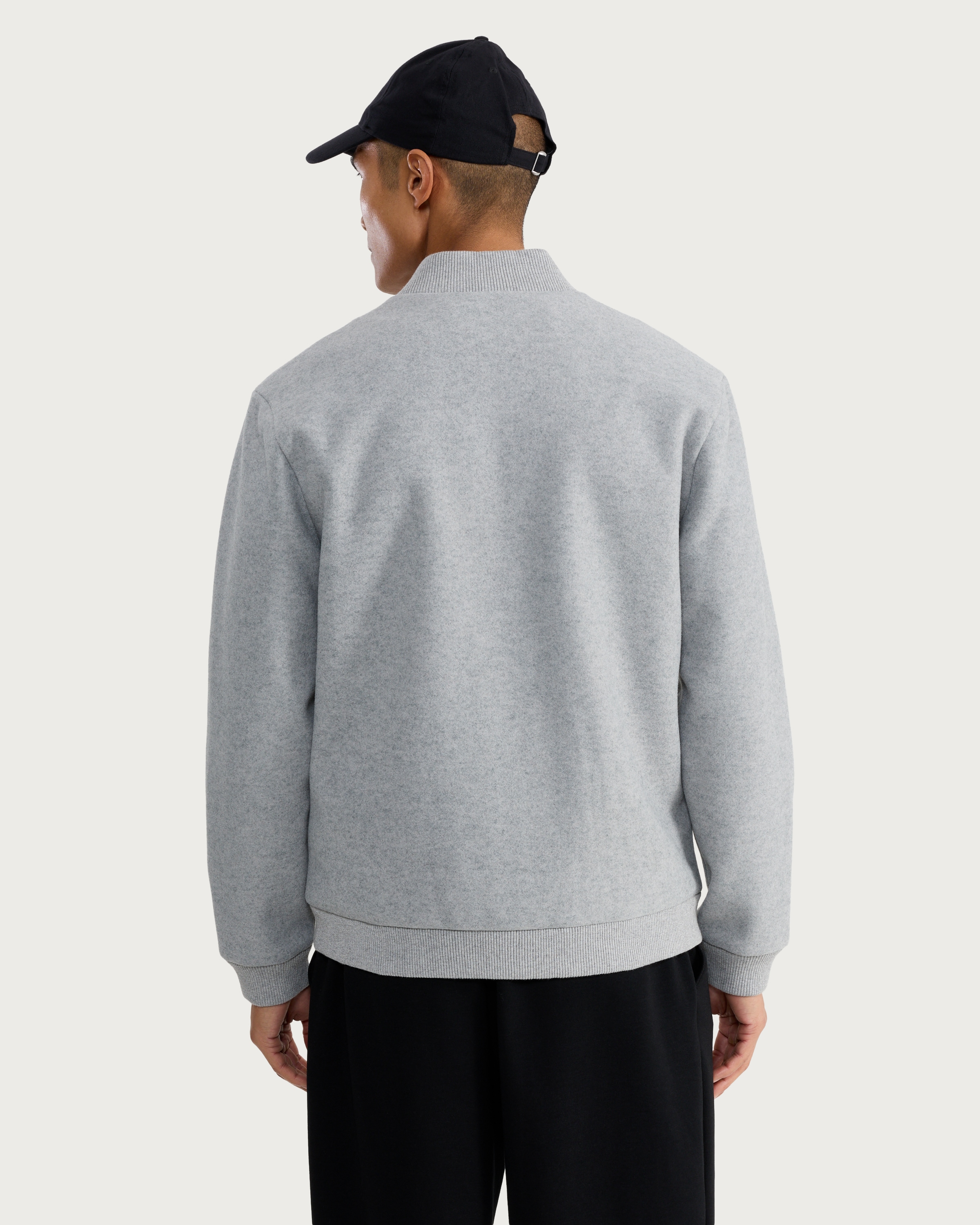 F&F Zip Up Bomber Jacket in Grey thumbnail 3